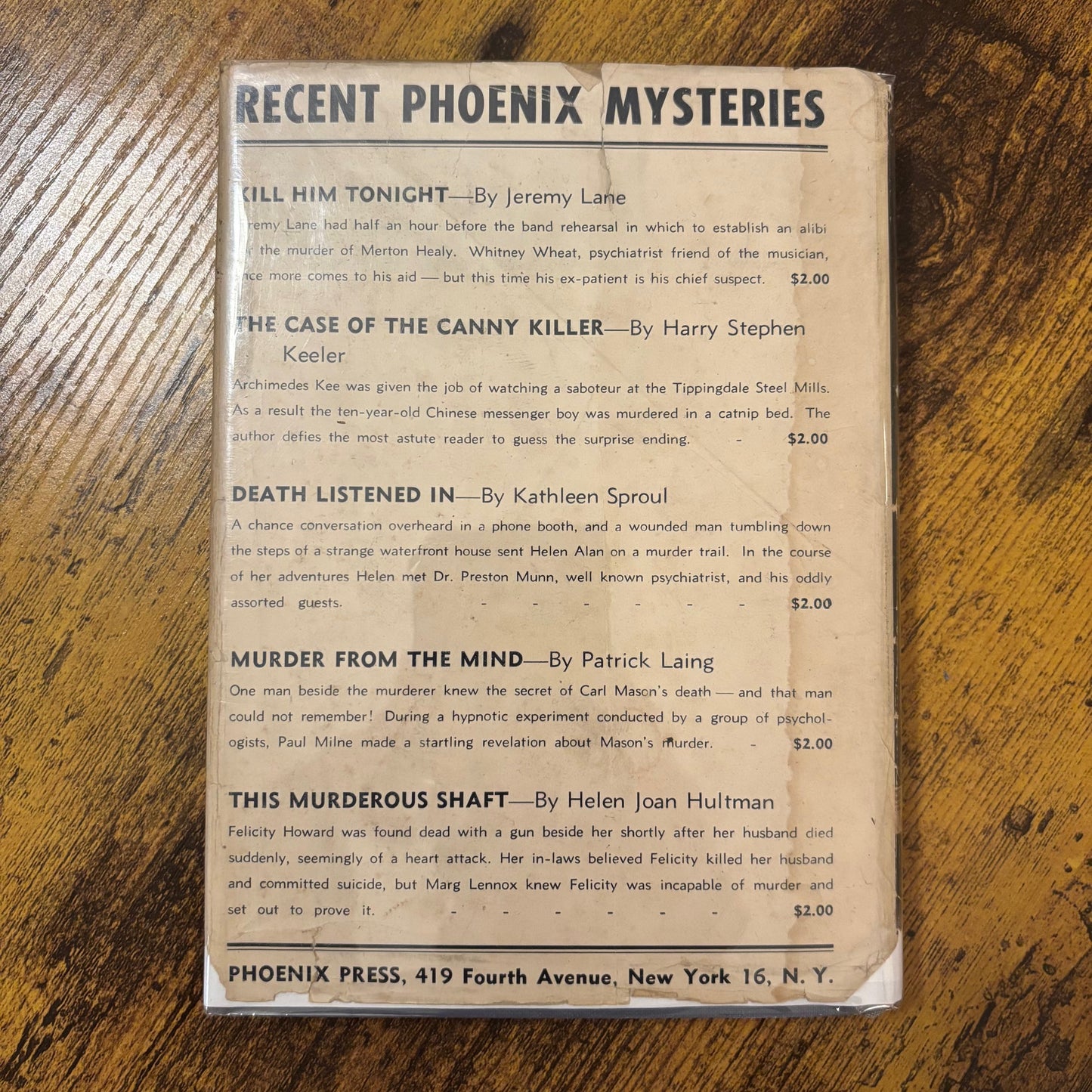 Robert Portner Koehler - The Road House Murders - First Edition