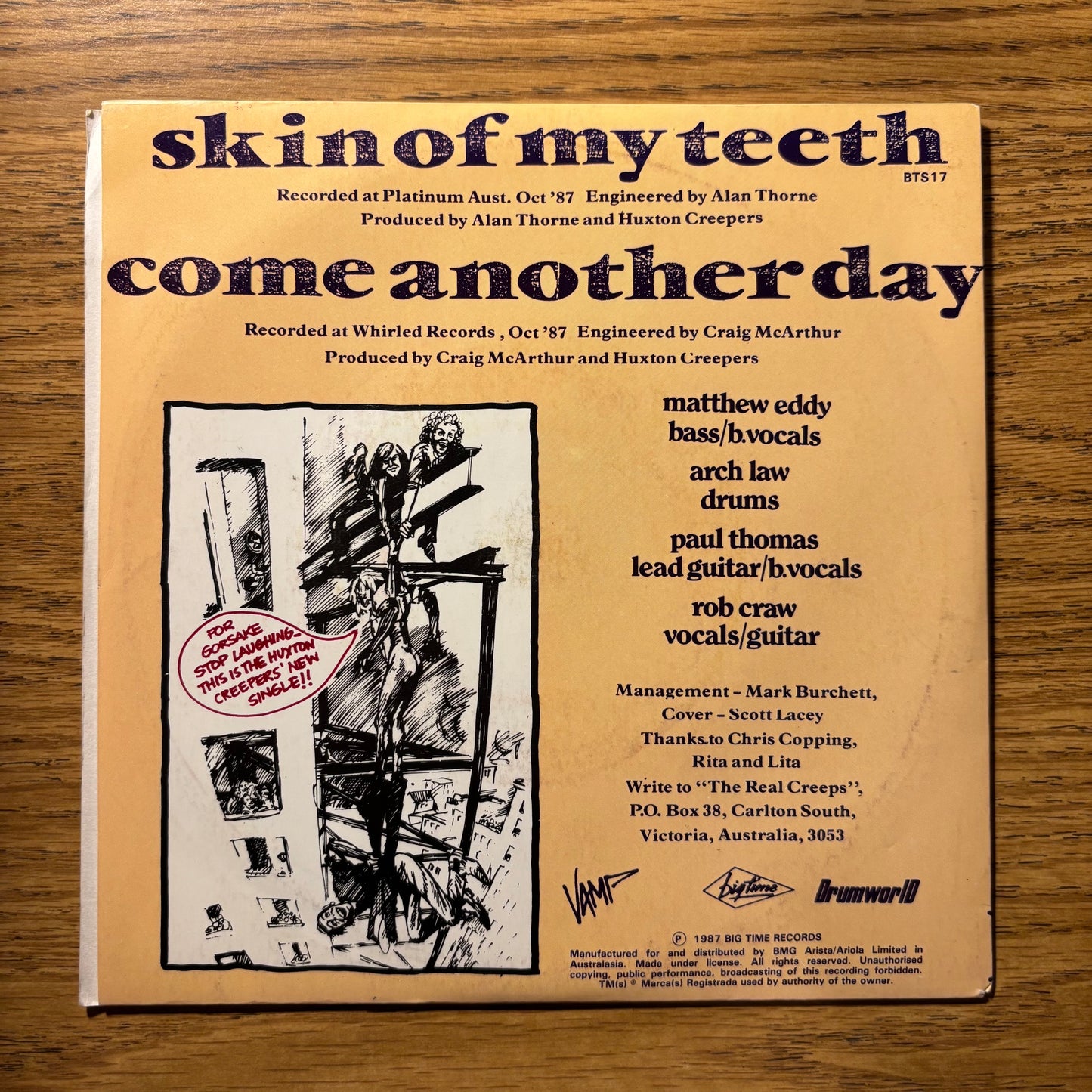 Huxton Creepers - Skin of My Teeth - Signed