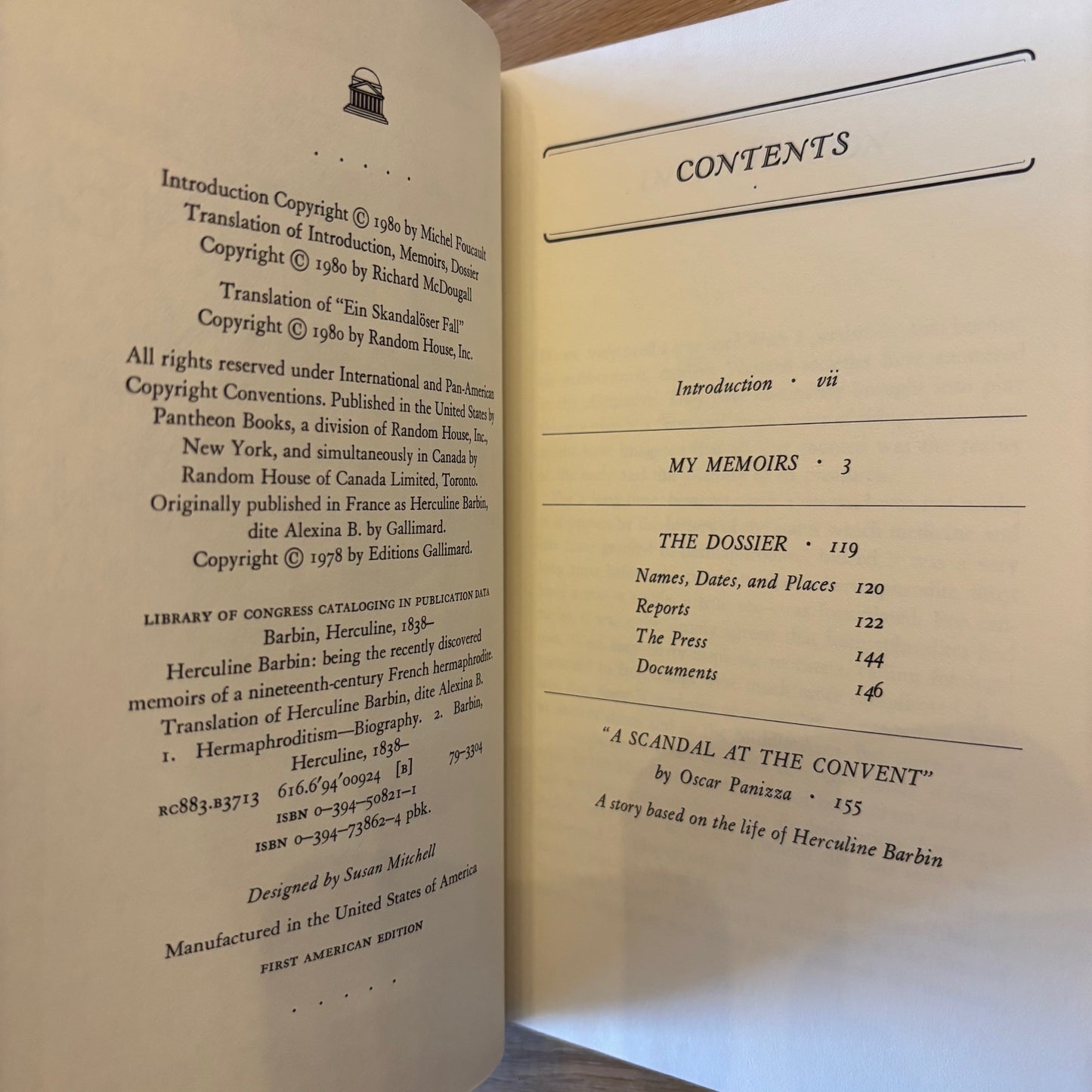 (Michel Foucault) Herculine Barbin - First Edition