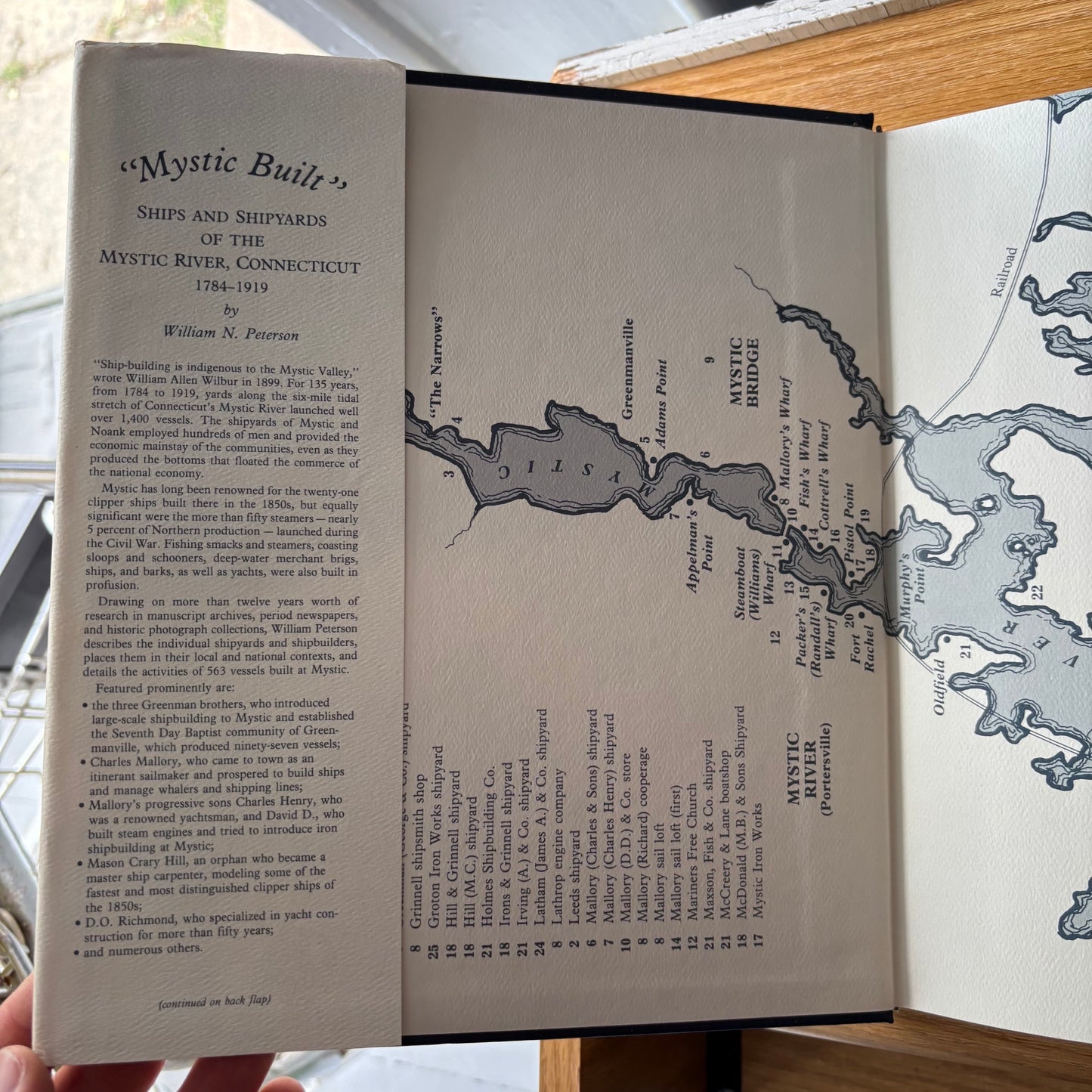 William N. Peterson - Mystic Built: Ships and Shipyards of the Mystic River, Connecticut 1784-1919 - Signed First Edition