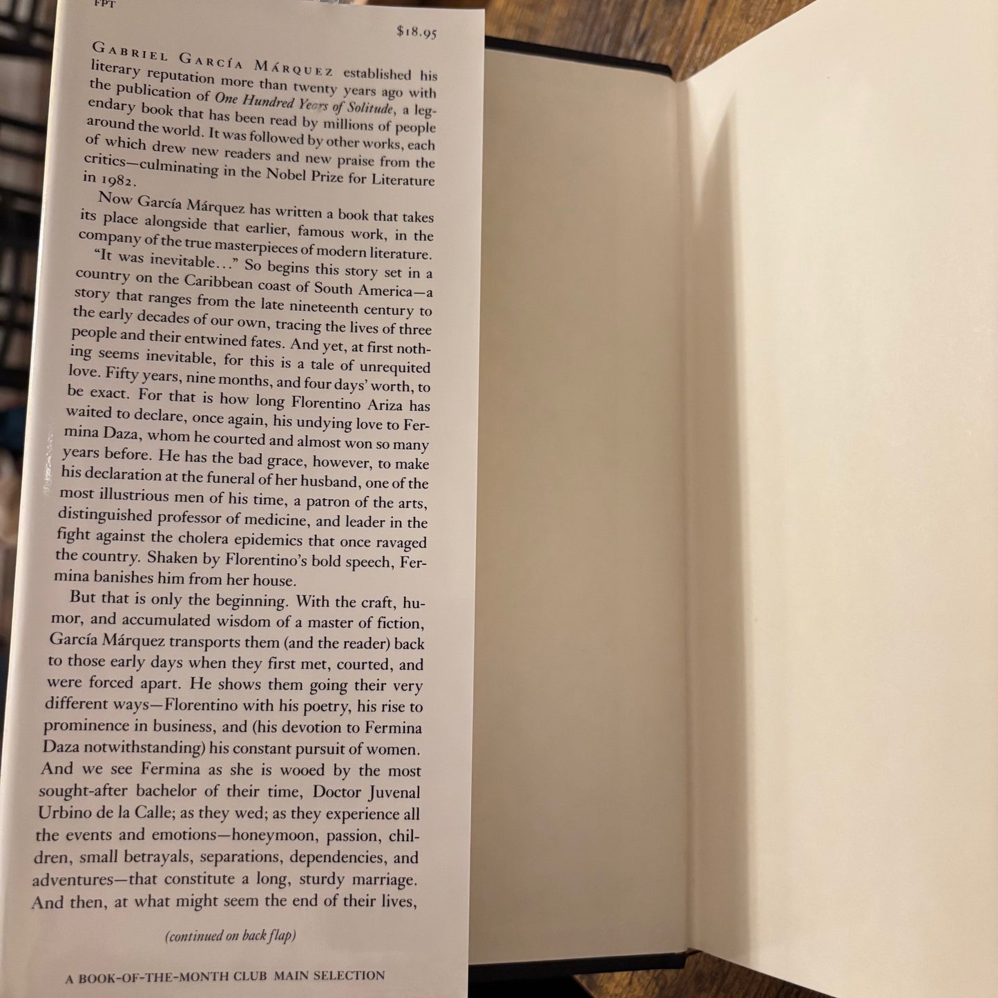 Gabriel Garcia Marquez - Love in the Time of Cholera - First Edition