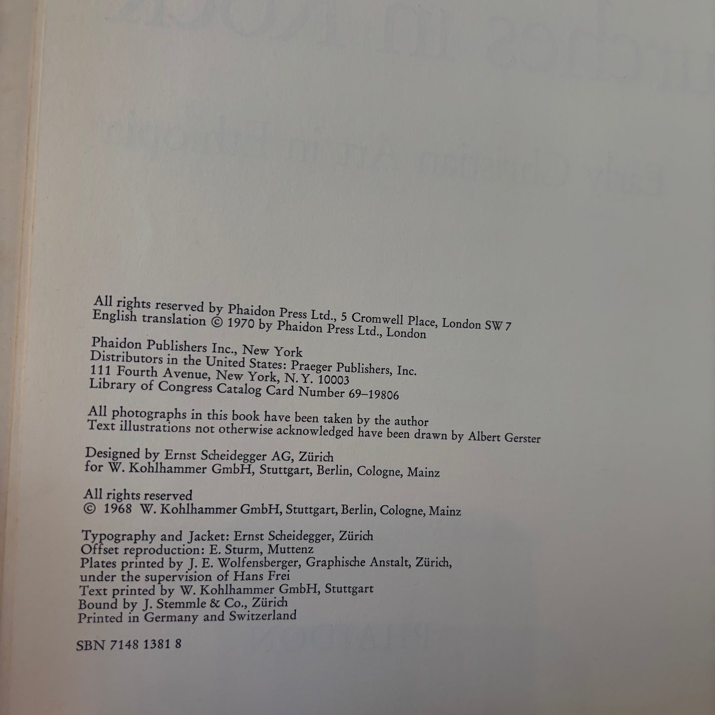 Georg Gerster - Churches in Rock: Early Christian Art in Ethiopia - First Edition