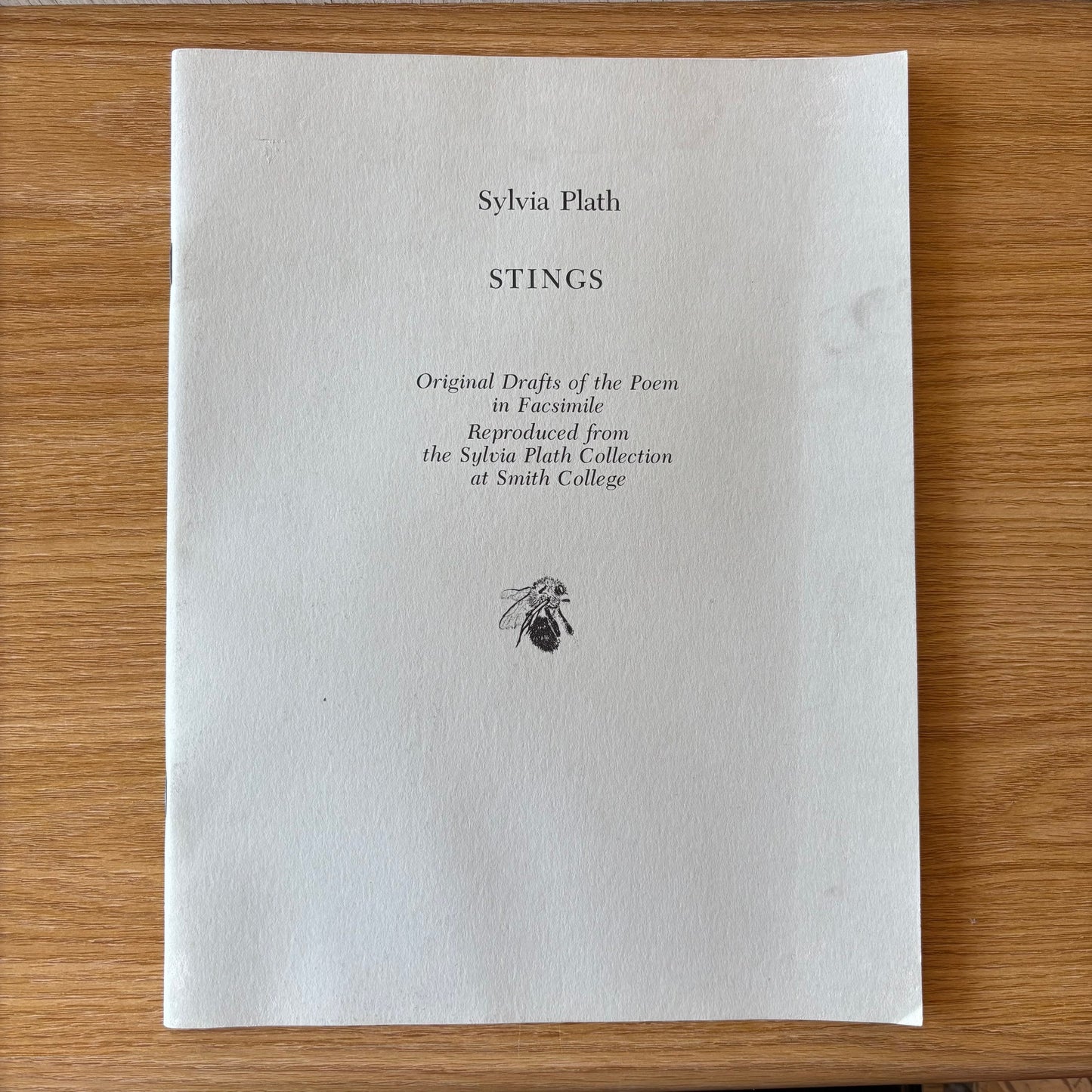 Sylvia Plath - Stings: Original Drafts of the Poem in Facsimile