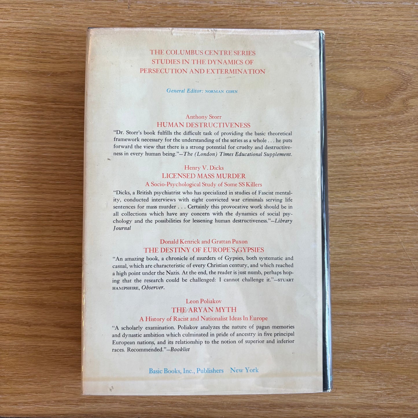 Norman Cohn - Europe's Inner Demons: An Enquiry Inspired by the Great Witch-Hunt - First Edition