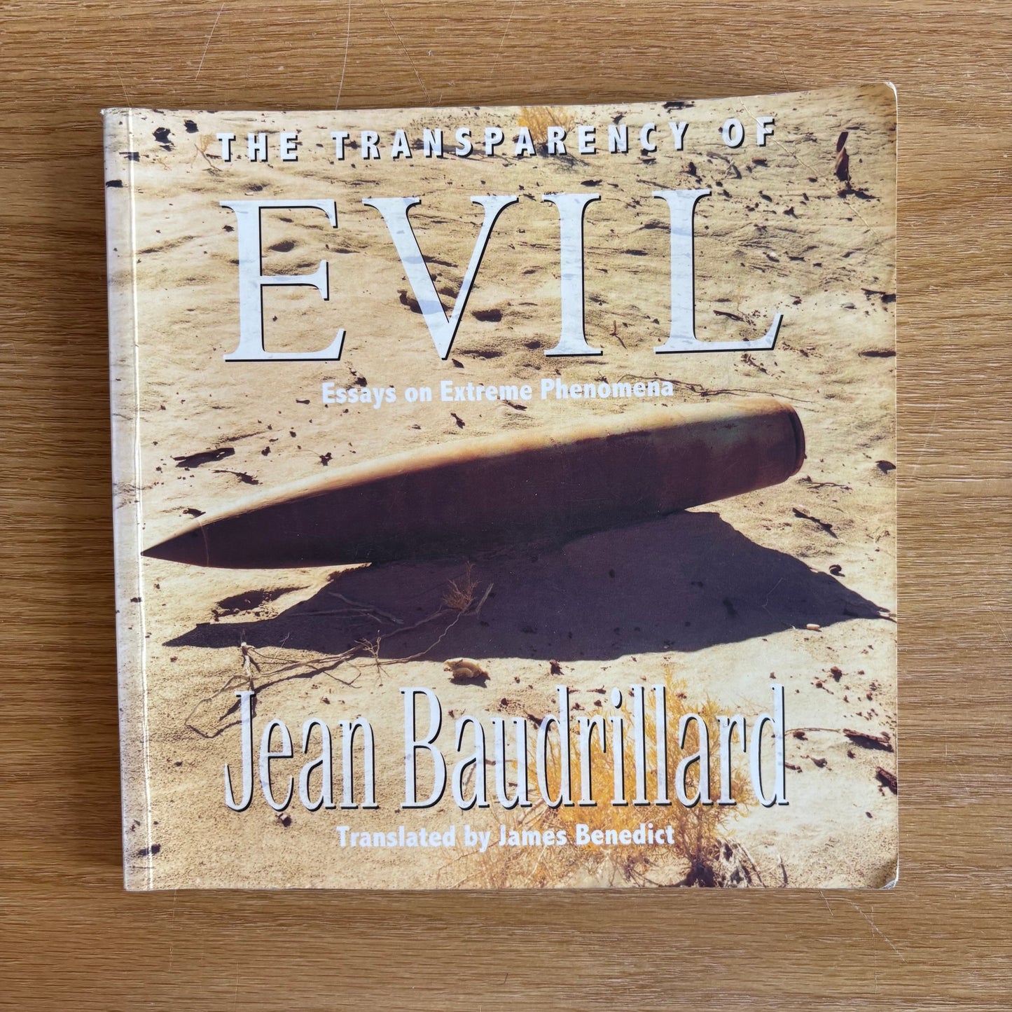 Jean Baudrillard - The Transparency of Evil - First Edition Paperback