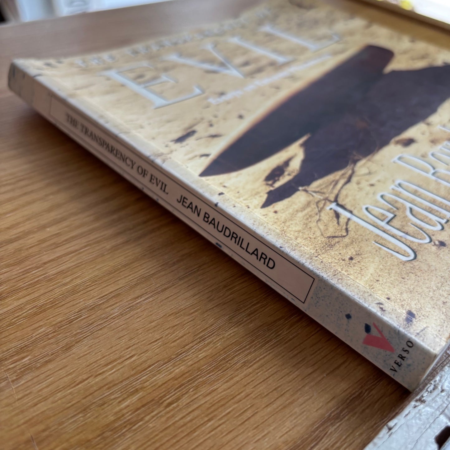 Jean Baudrillard - The Transparency of Evil - First Edition Paperback