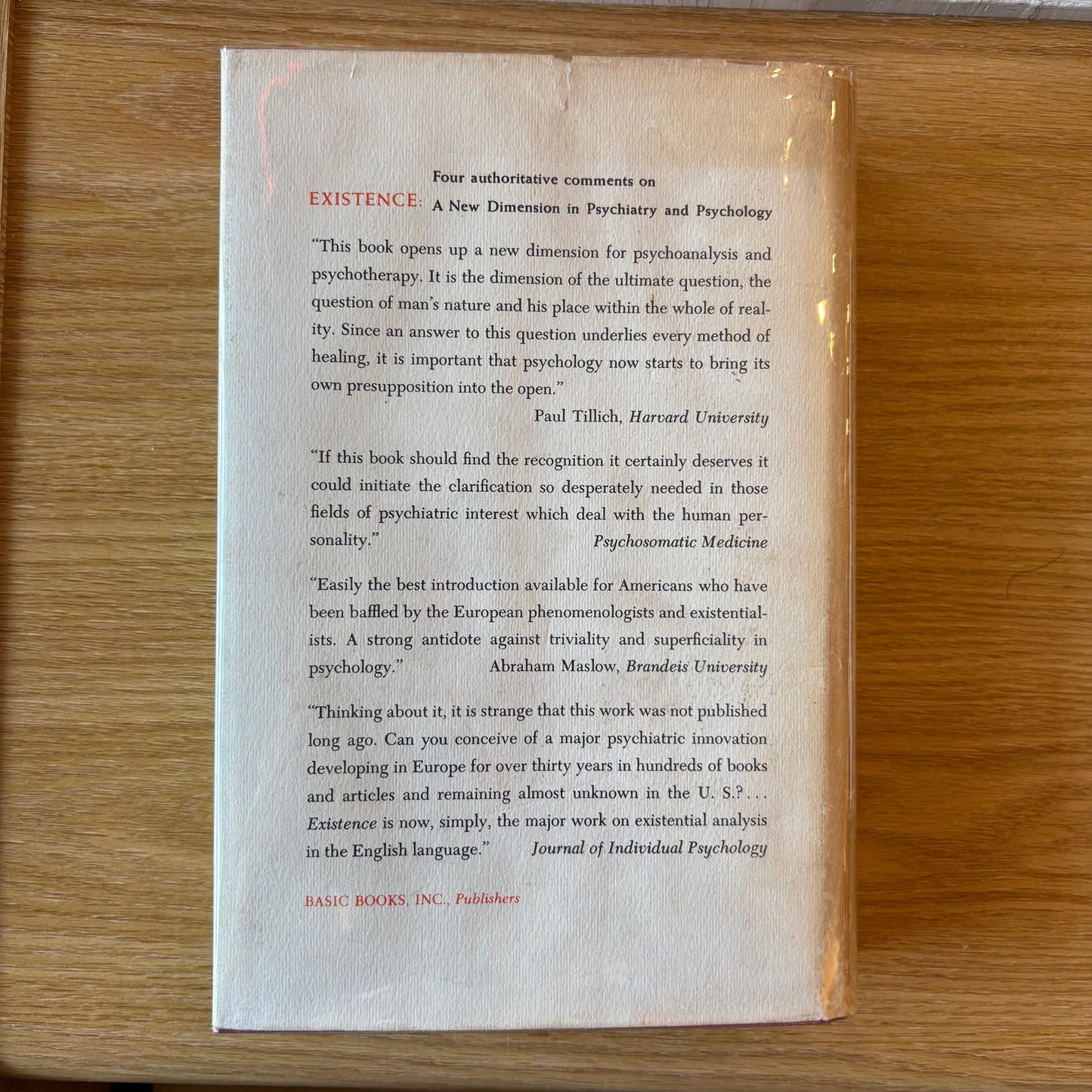 Rollo May, Ernest Angel, Henri F. Ellenberger, eds. - Existence: A New Dimension in Psychiatry and Psychology