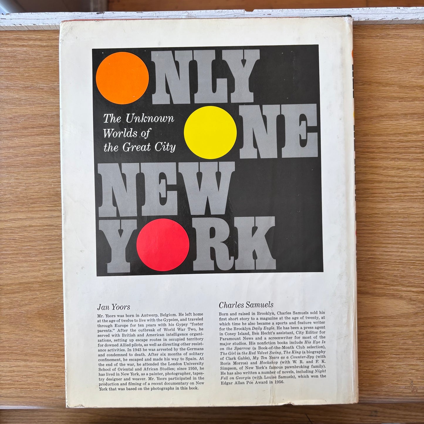 Jan Yoors, Charles Samuels - Only One New York - First Edition