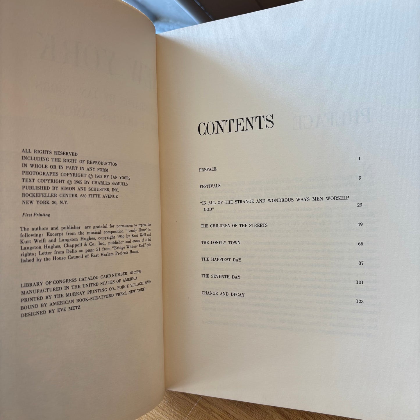 Jan Yoors, Charles Samuels - Only One New York - First Edition