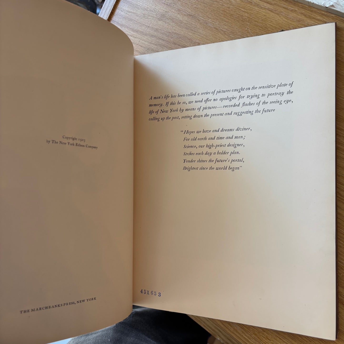 New York in MCMXXIII - First Edition