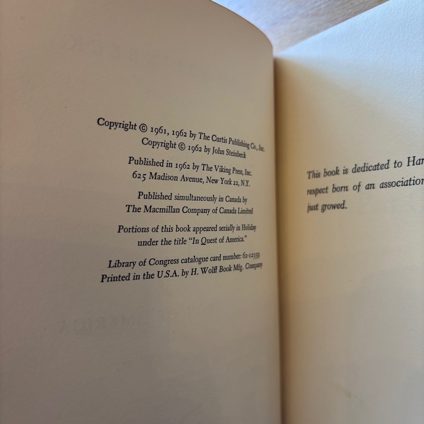 John Steinbeck - Travels with Charley - First Edition