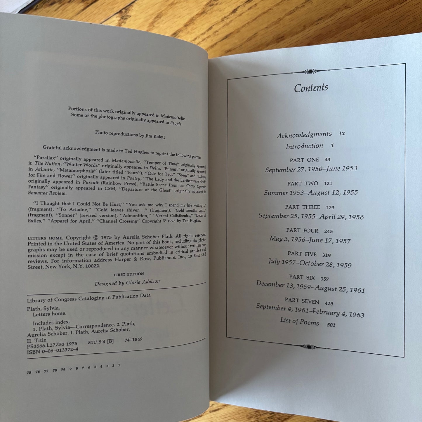 Sylvia Plath - Letters Home: Correspondence 1950-1963 - First Edition