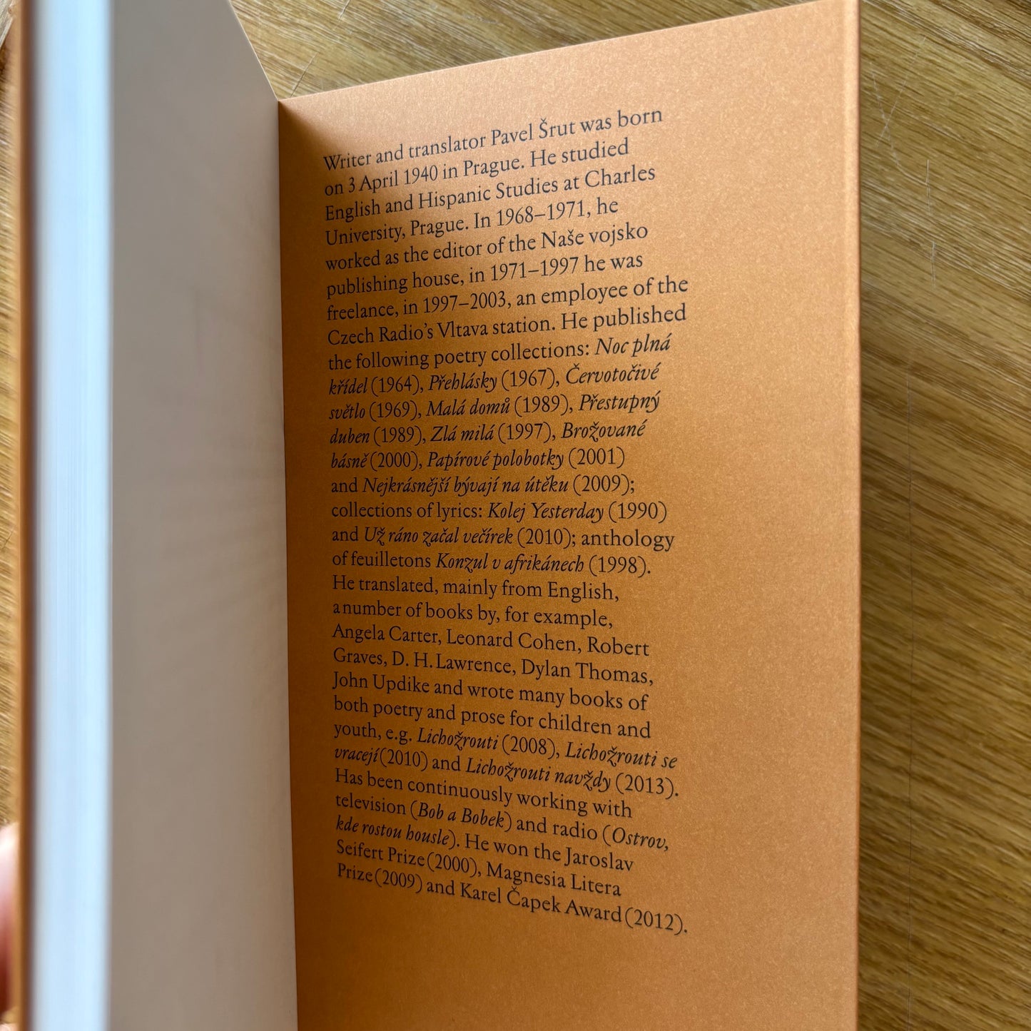 Pavel Šrut - Červotočivé Svetlo (Worm-Eaten Light) - First Edition
