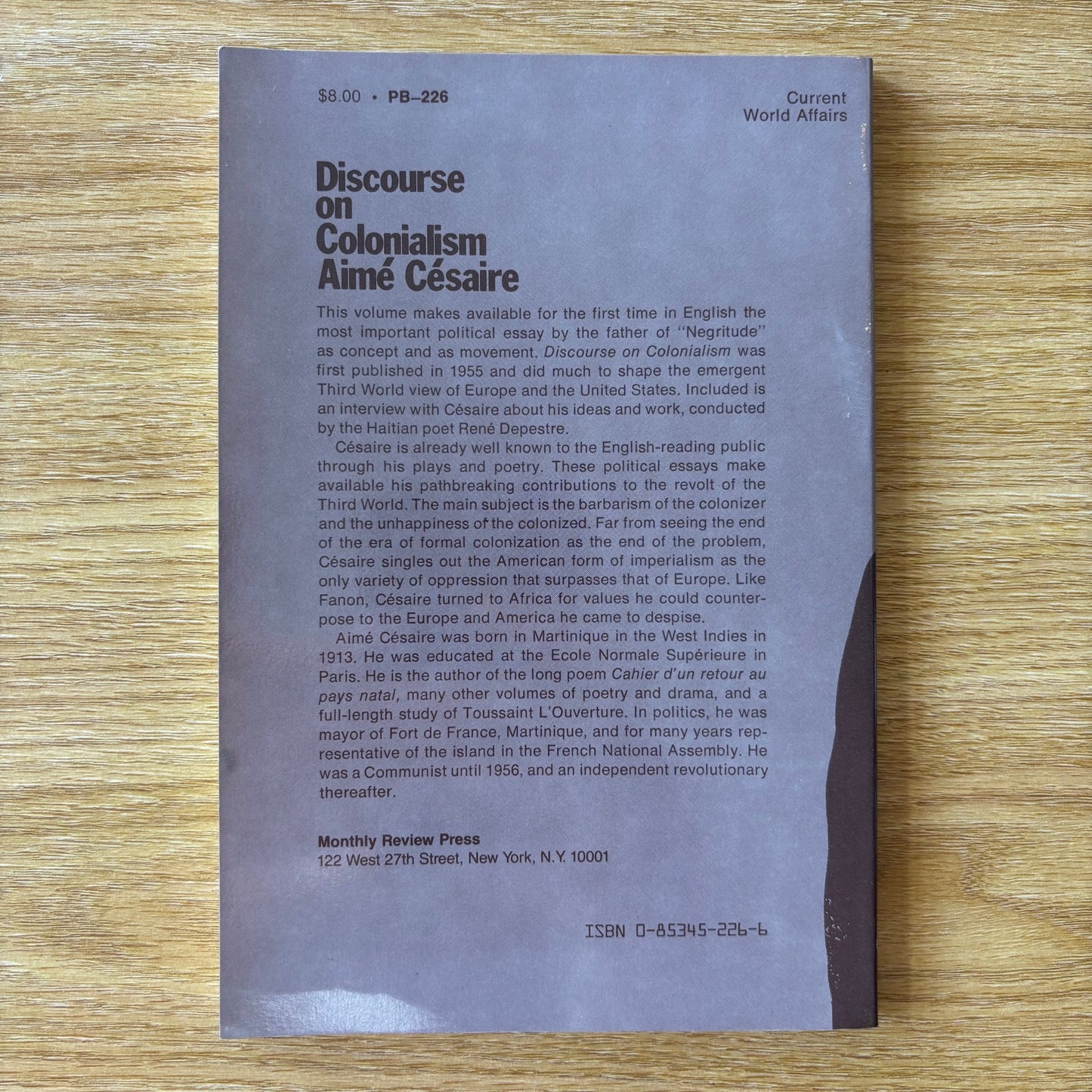 Aime Cesaire - Discourse on Colonialism