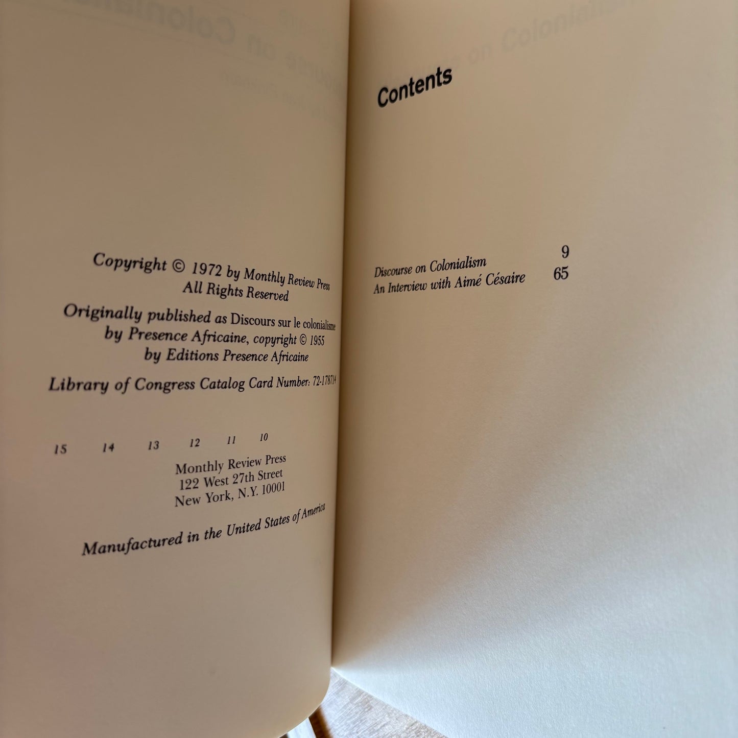 Aime Cesaire - Discourse on Colonialism