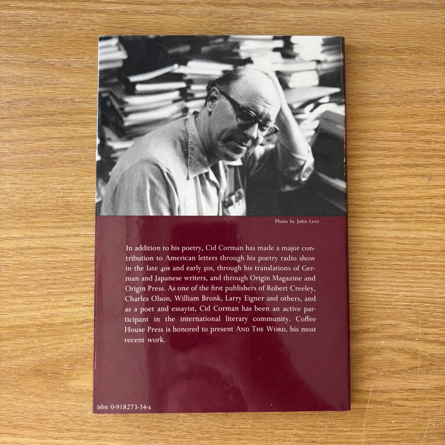Cid Corman - And the Word - First Edition