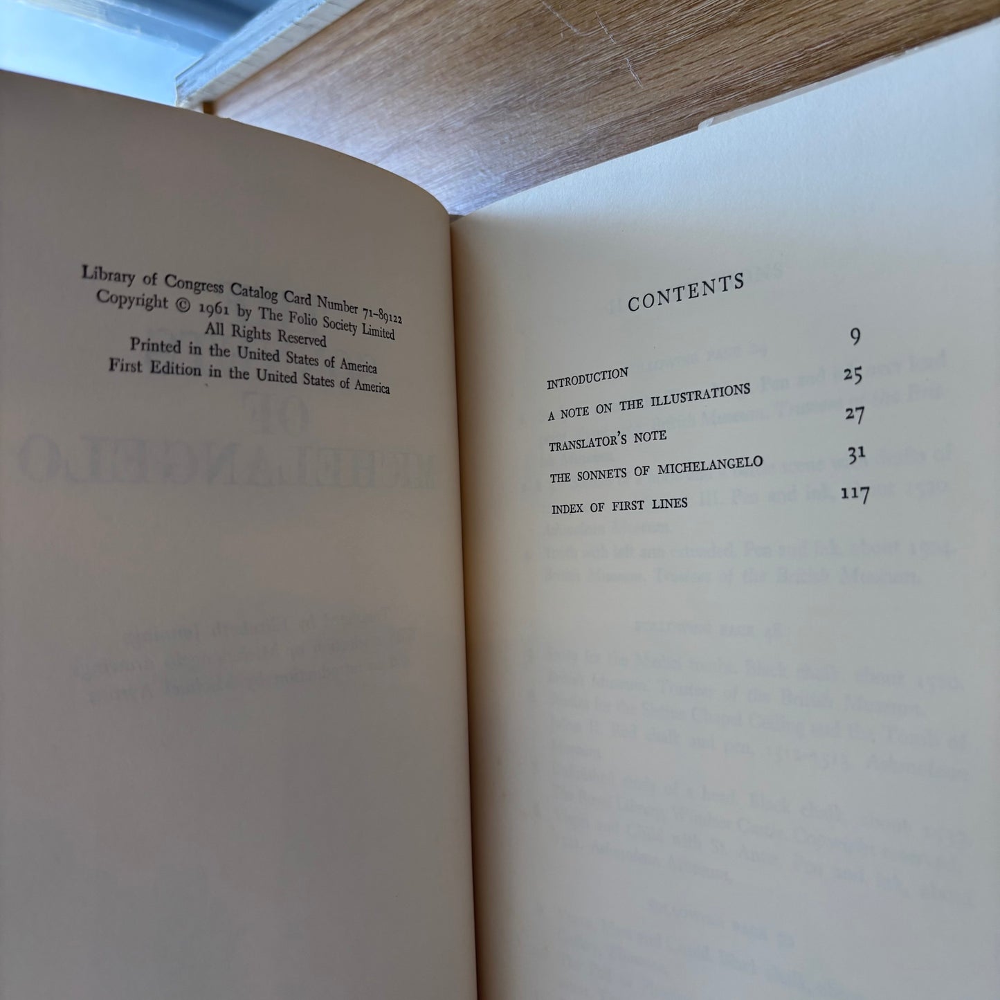 Michelangelo - The Sonnets of Michelangelo - First Edition