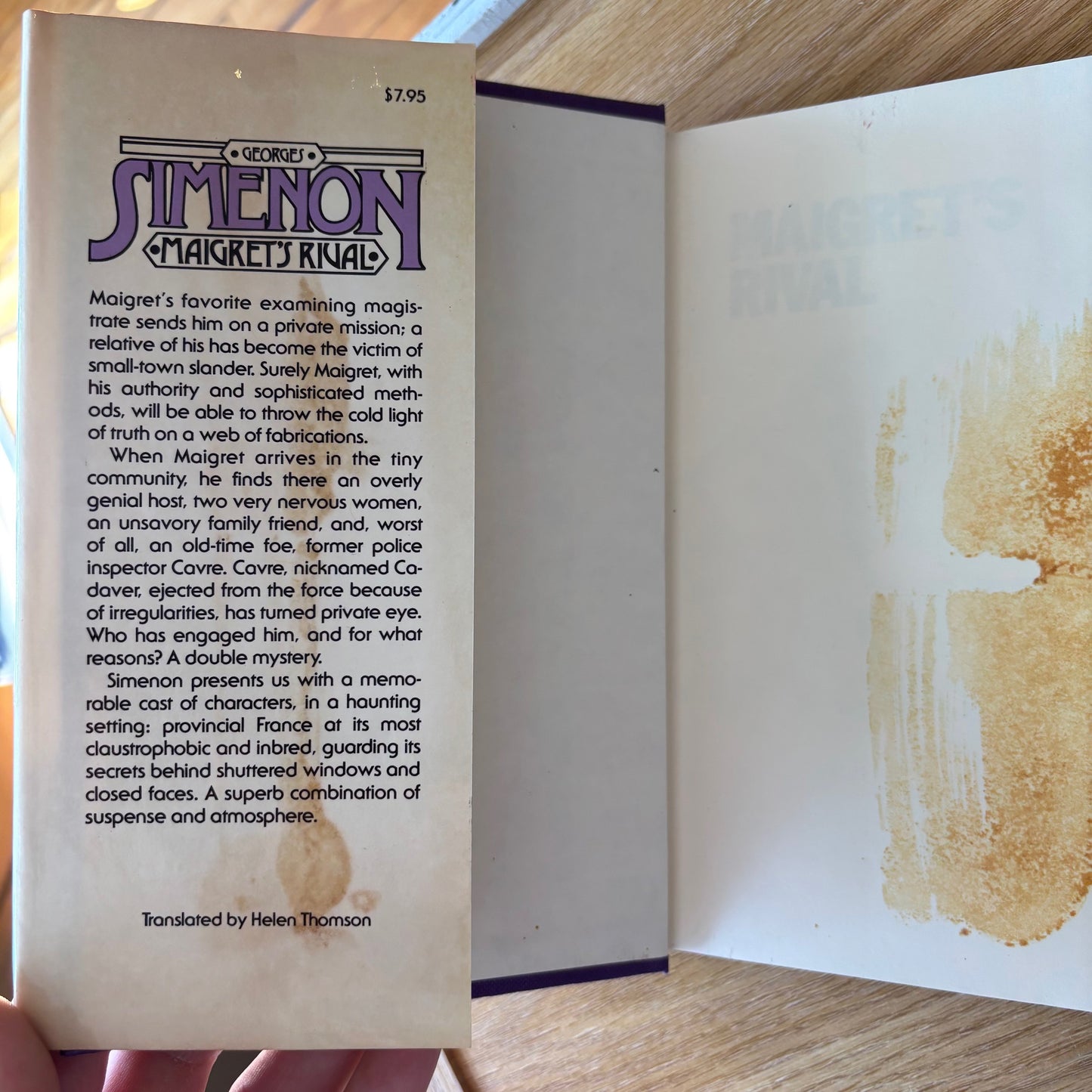 Georges Simenon - Maigret's Rival - First Edition