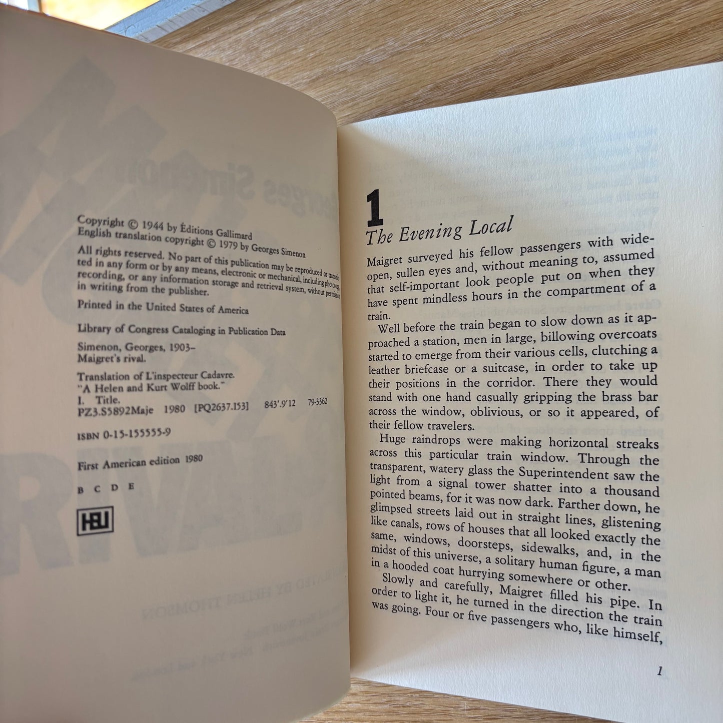 Georges Simenon - Maigret's Rival - First Edition