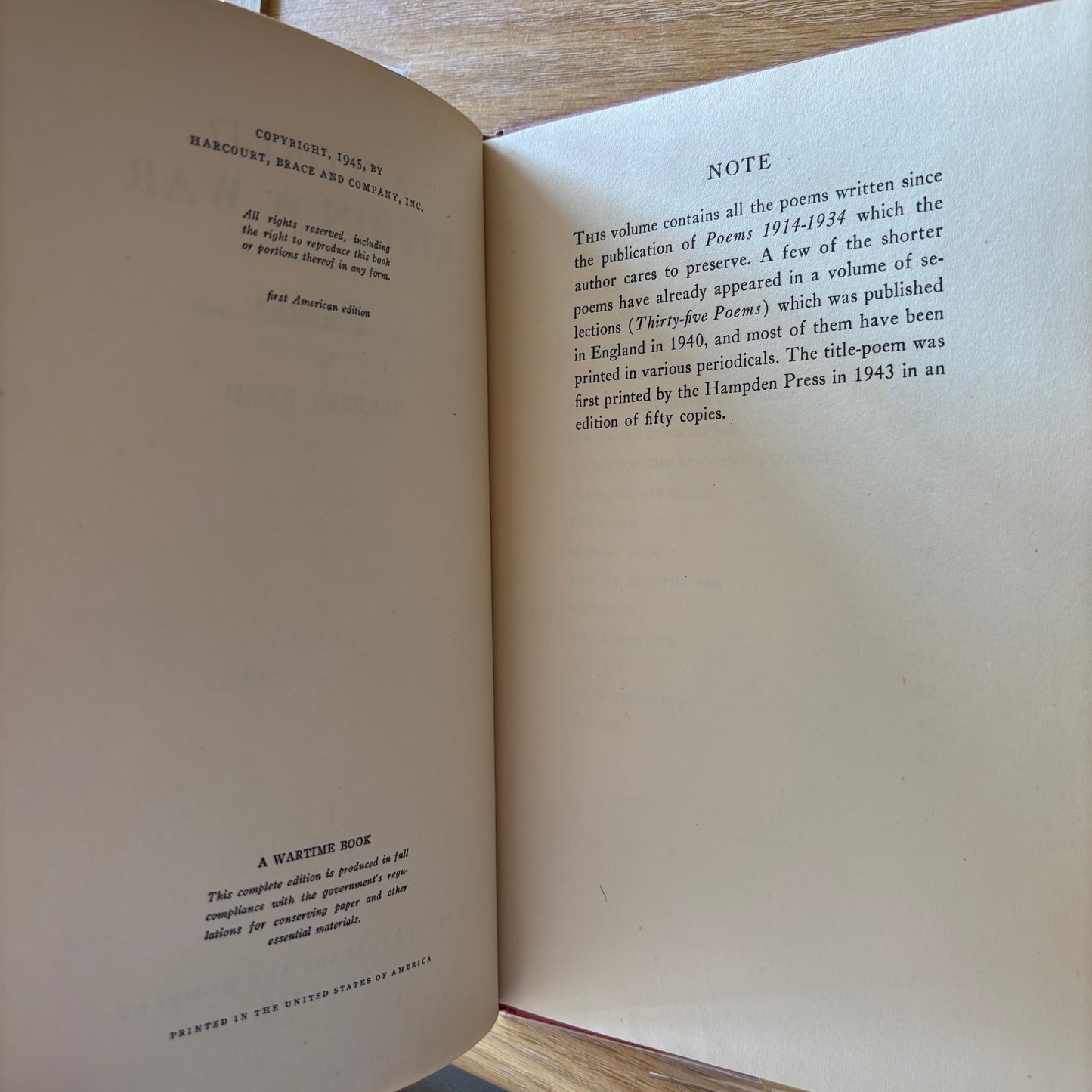 Herbert Read - A World Within a War - First Edition