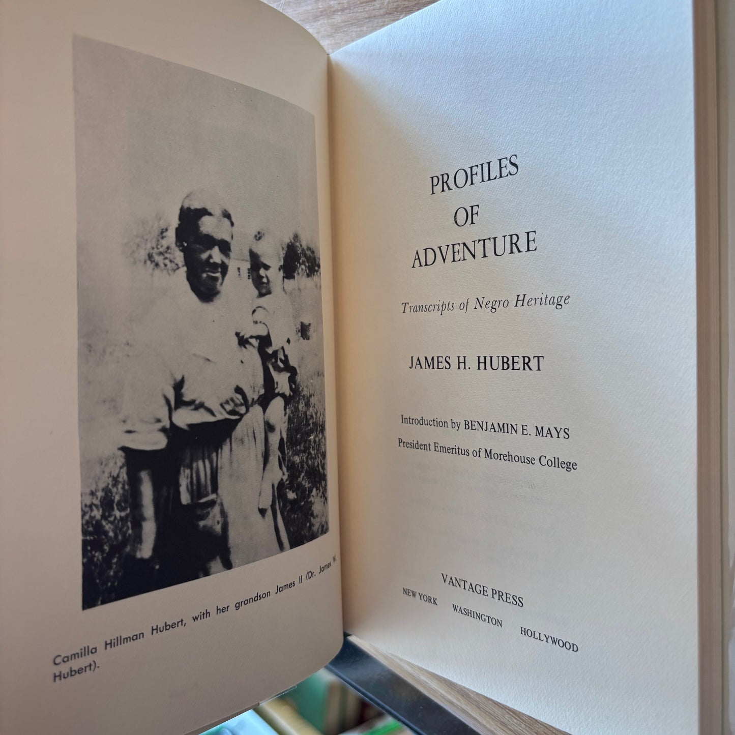 James H. Hubert - Profiles of Adventure: Transcripts of Negro Heritage - First Edition