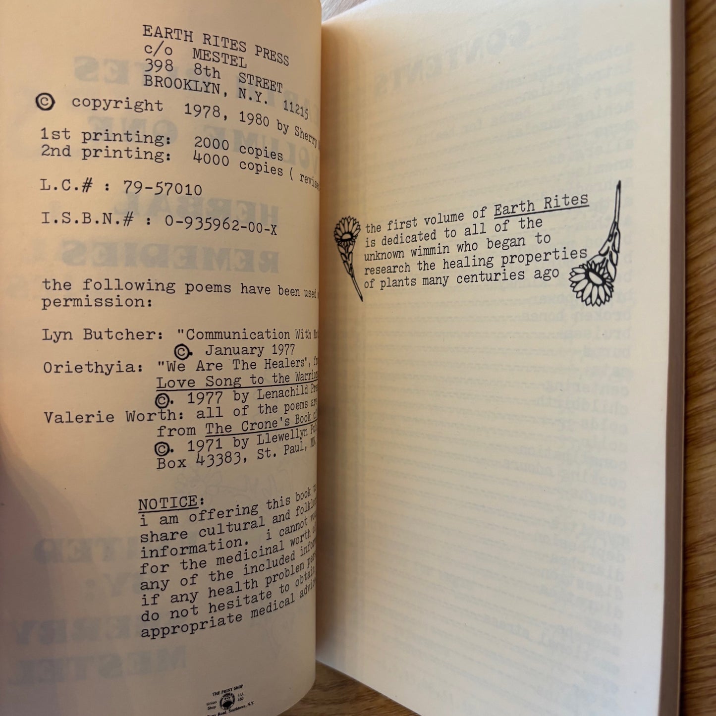 Sherry Mestel, ed. - Earth Rites Vol. 1: Herbal Remedies