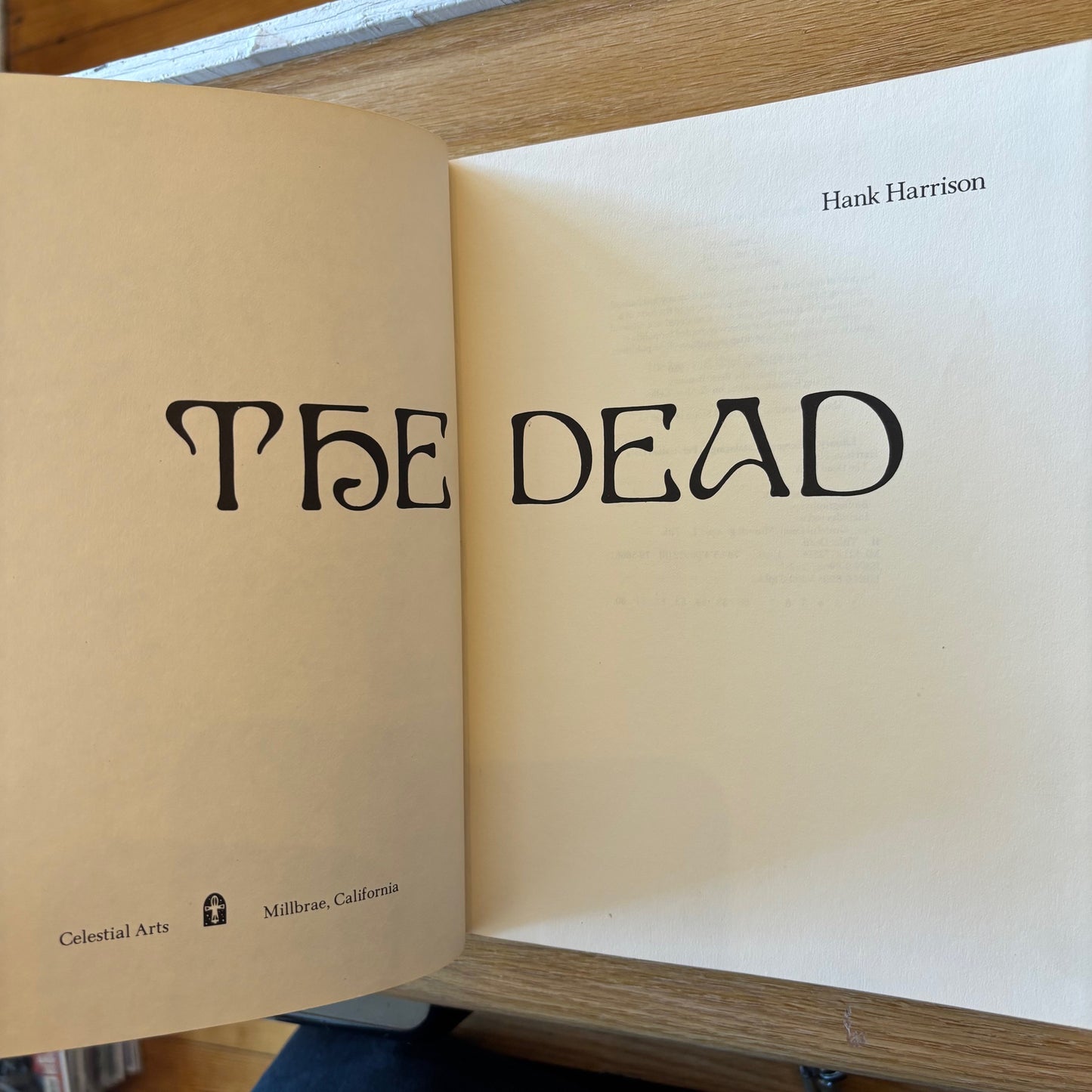 Hank Harrison - The Dead - First Edition Second Printing