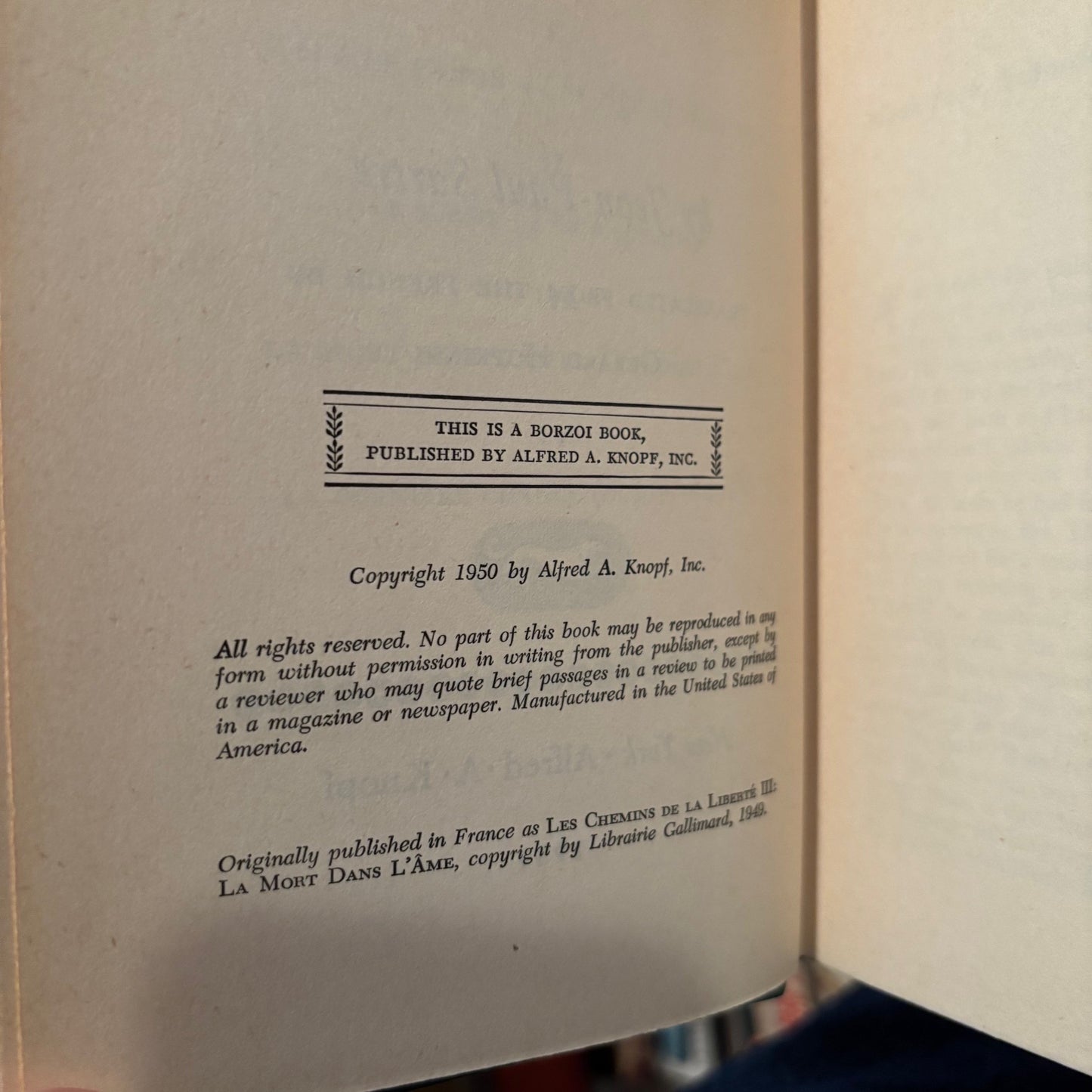 Jean-Paul Sartre - Troubled Sleep