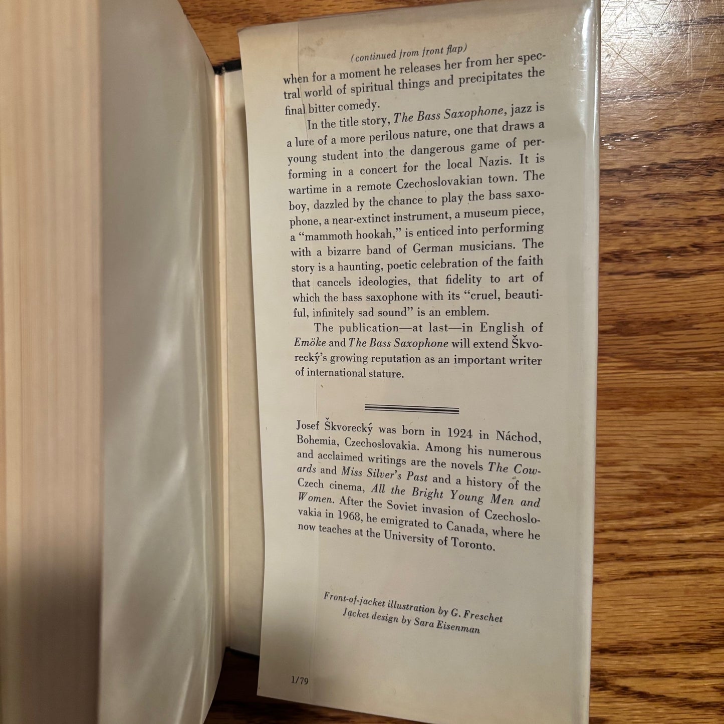 Josef Skvorecky - The Bass Saxophone: Two Novellas - First Edition