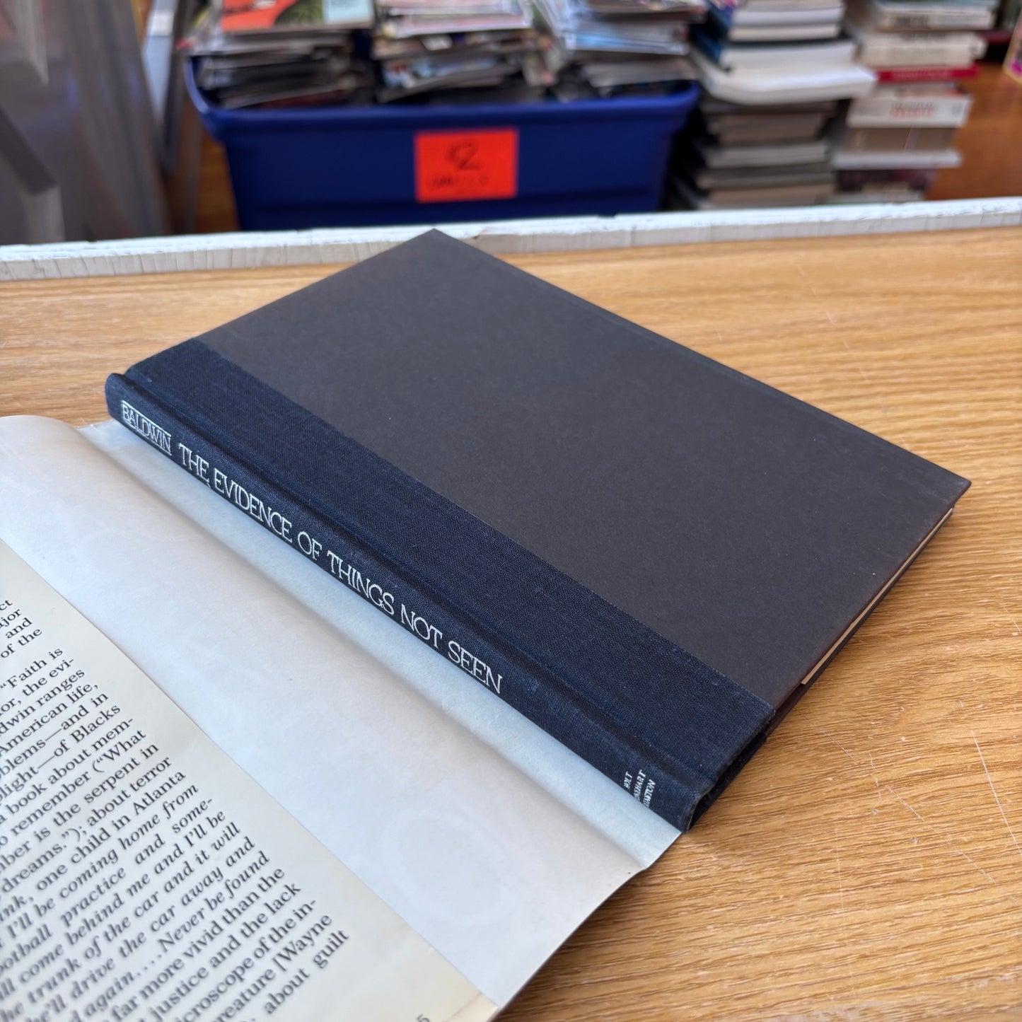 James Baldwin - The Evidence of Things Not Seen - First Edition