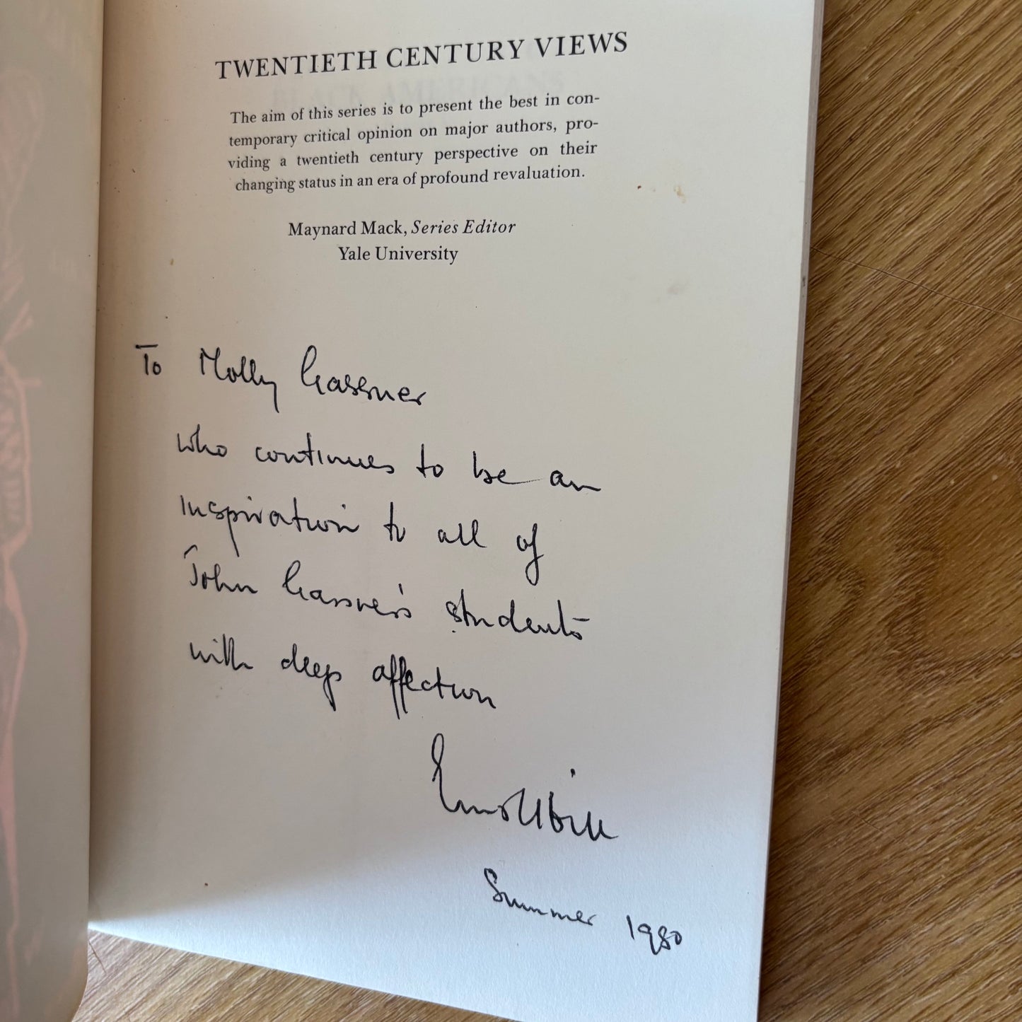 Errol Hill, ed. - The Theater of Black Americans (Volume 1) - Signed First Edition Paperback