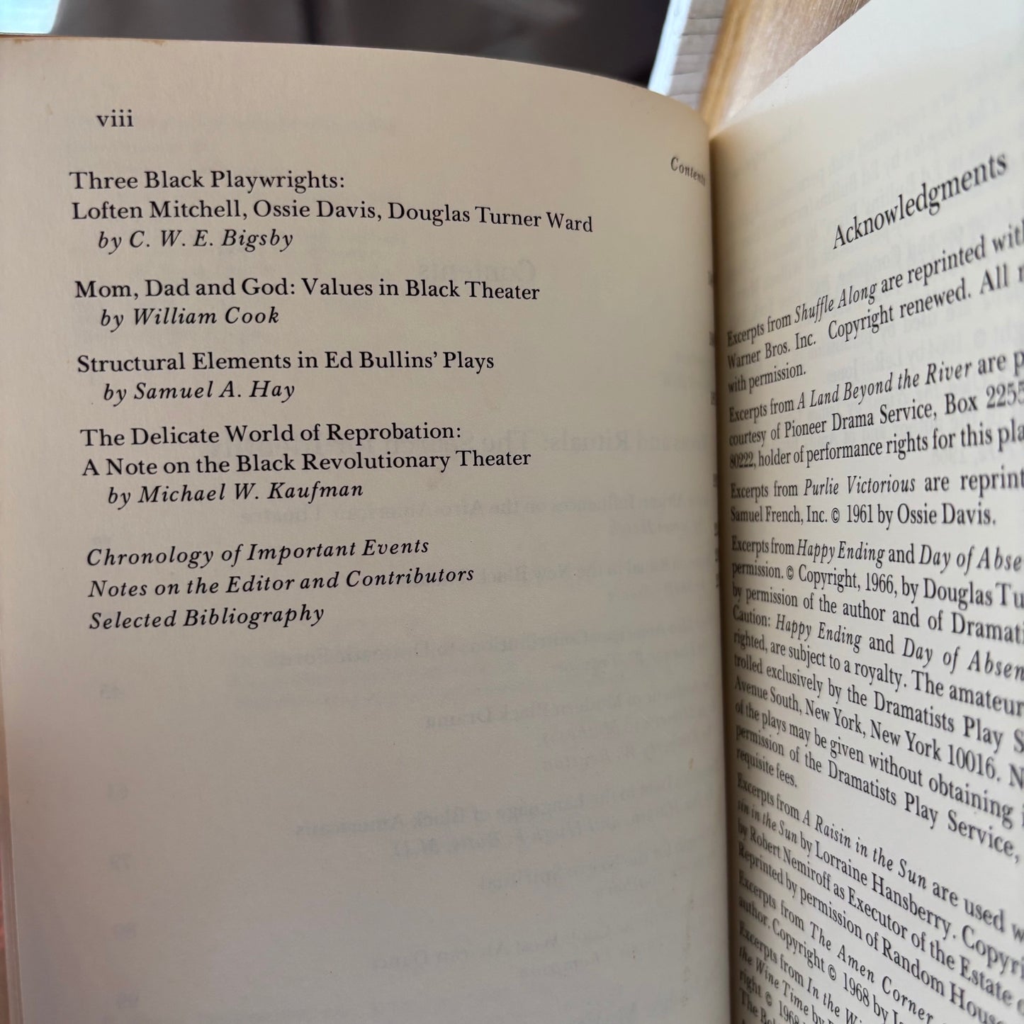 Errol Hill, ed. - The Theater of Black Americans (Volume 1) - Signed First Edition Paperback