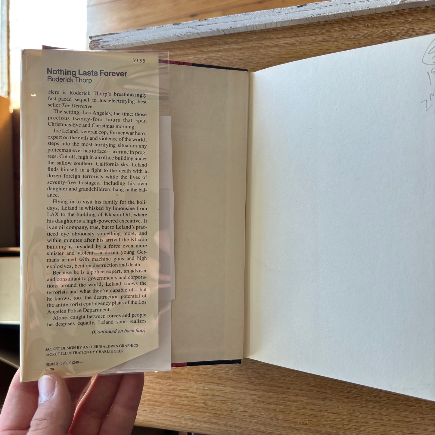 Roderick Thorp - Nothing Lasts Forever - First Edition Second Printing