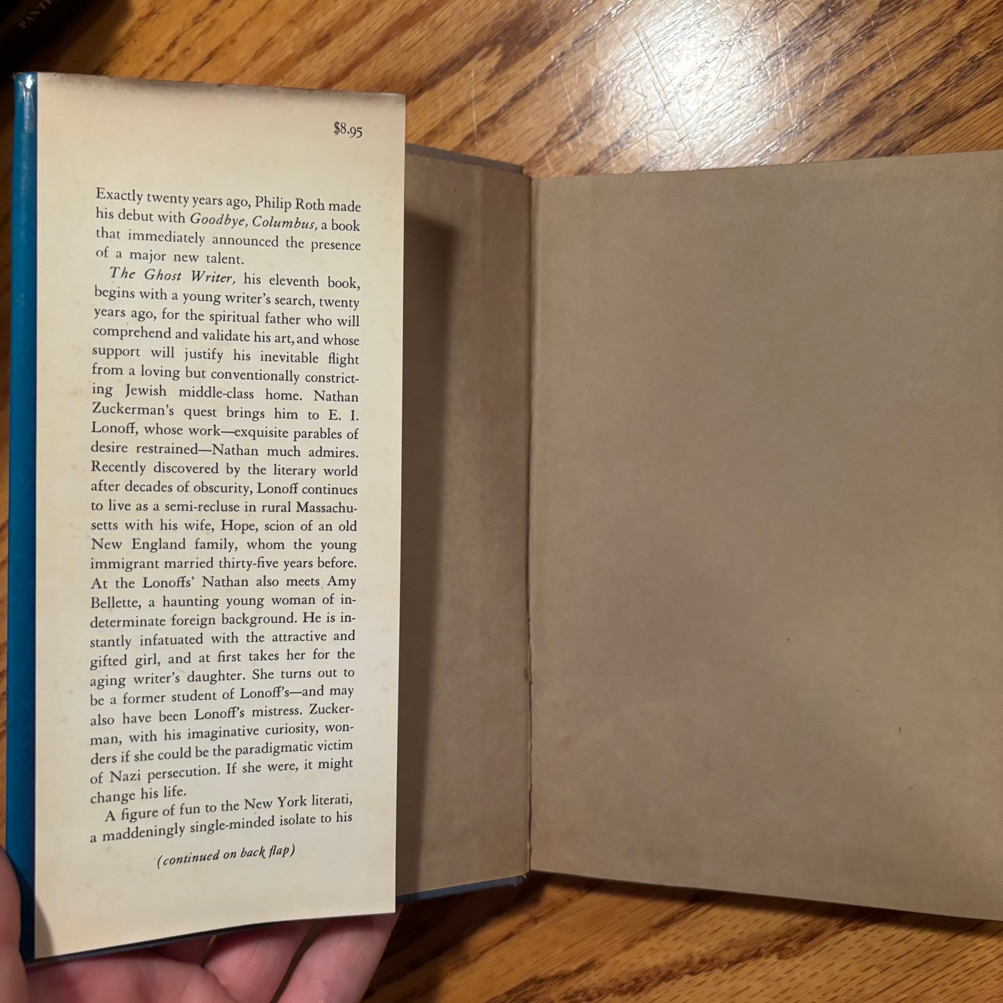 Philip Roth - The Ghost Writer - First Edition Third Printing