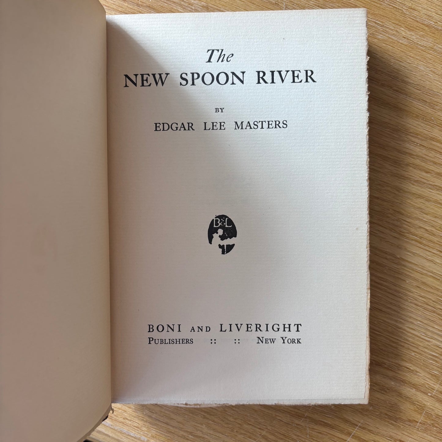 Edgar Lee Masters - The New Spoon River