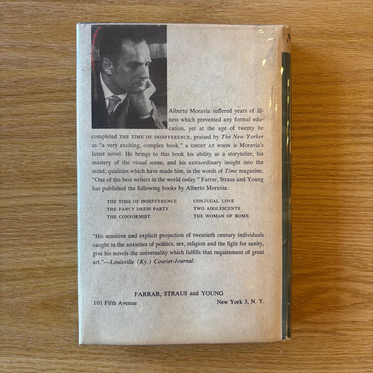 Alberto Moravia - A Ghost at Noon - First Edition