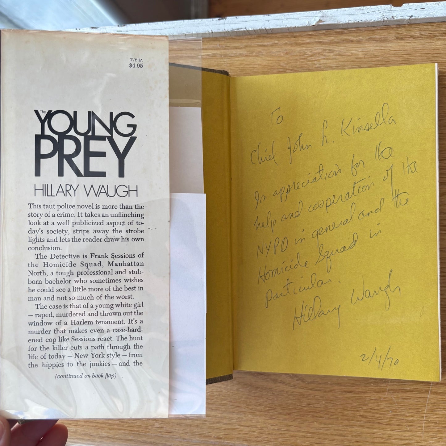 Hillary Waugh - Young Prey - Signed First Edition