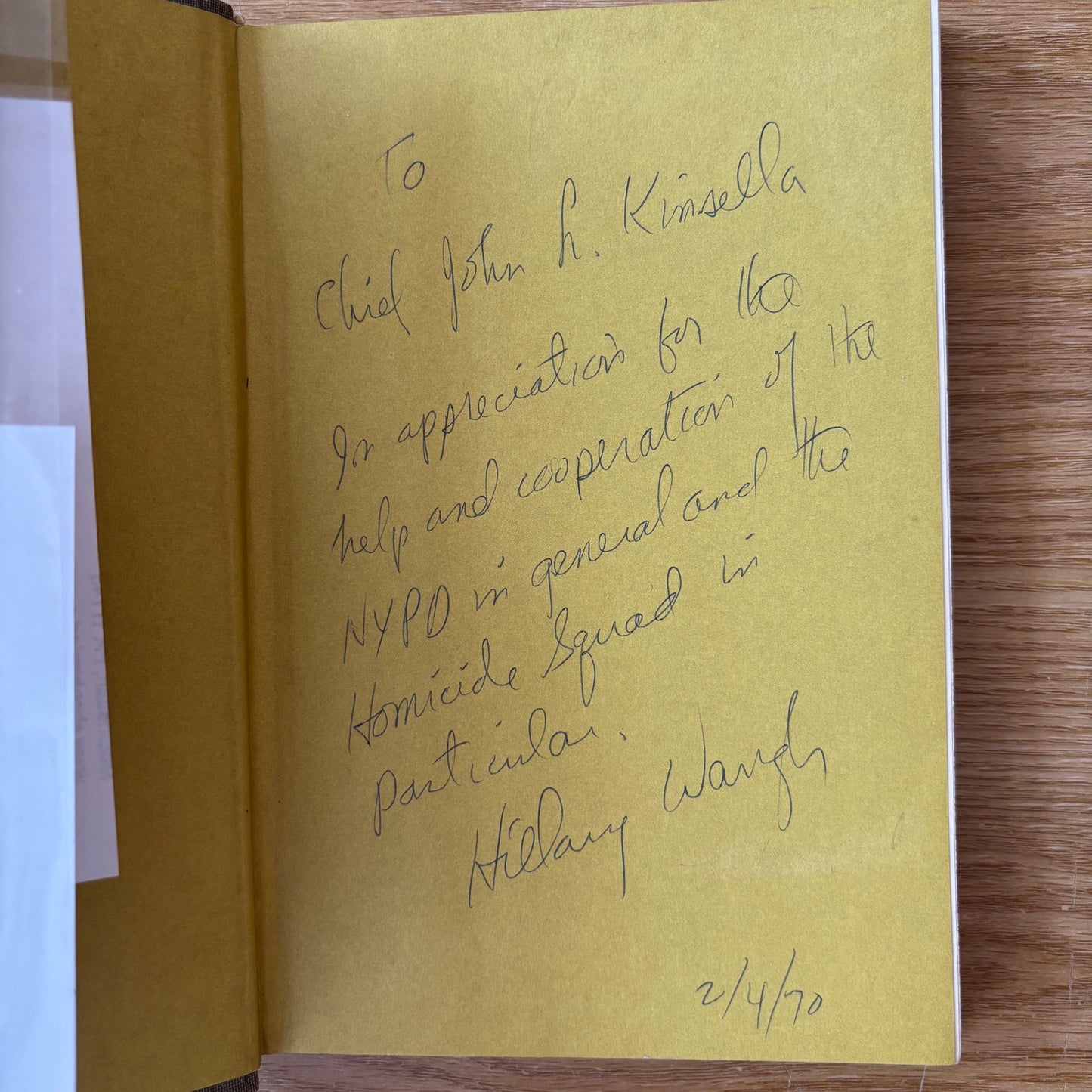 Hillary Waugh - Young Prey - Signed First Edition