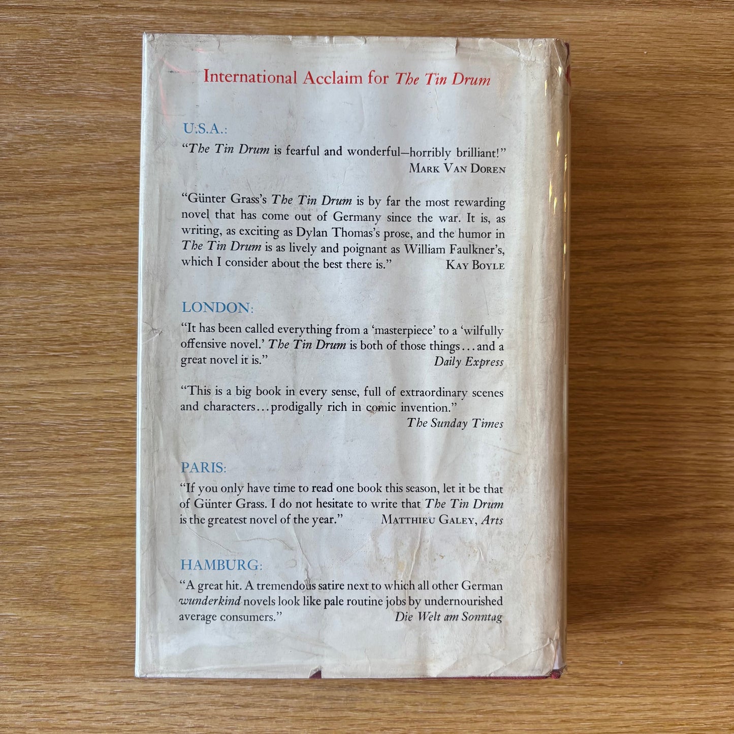 Gunter Grass - The Tin Drum - First Edition Later Printing