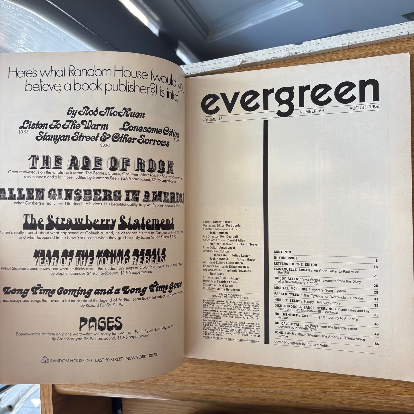 Barney Rosset, ed. - Evergreen Review - Number 69