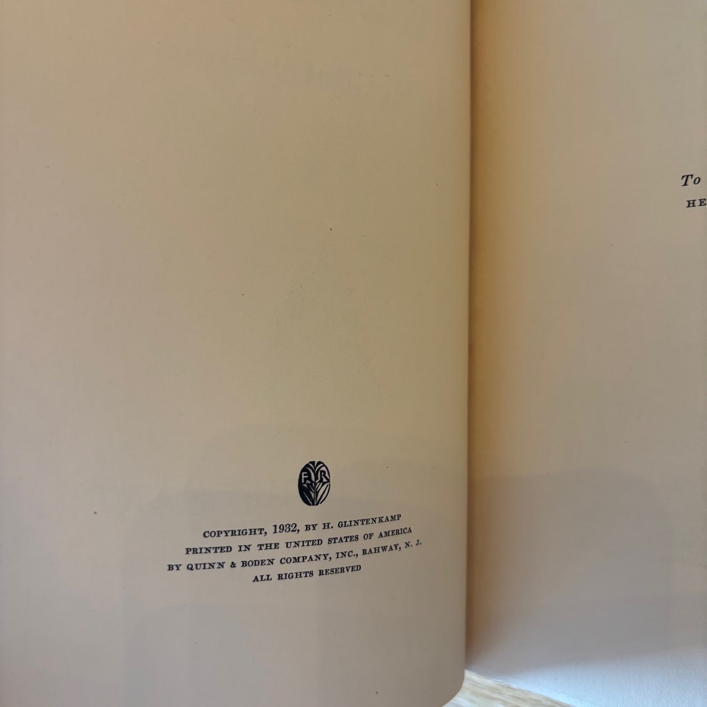 H. Glintenkamp - A Wandered in Woodcuts - First Edition