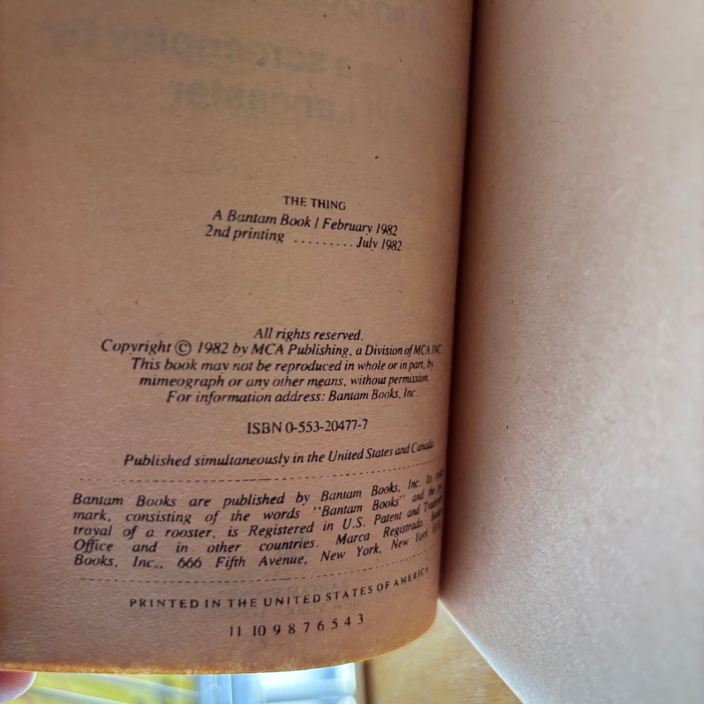 Alan Dean Foster - The Thing - Movie Tie-In