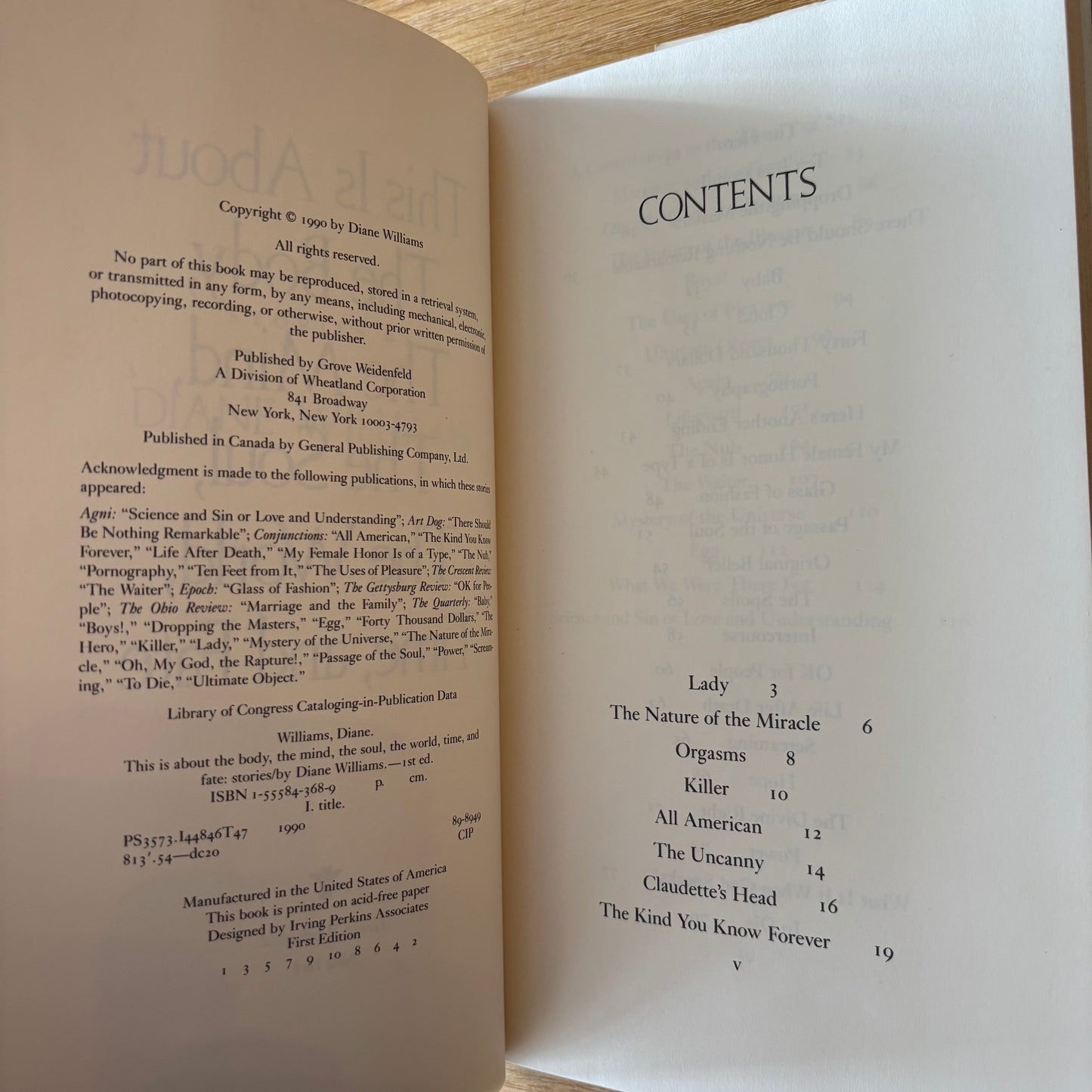 Diane Williams - This is About the Body, the Mind, the Soul, the World, Time, and Fate - First Edition