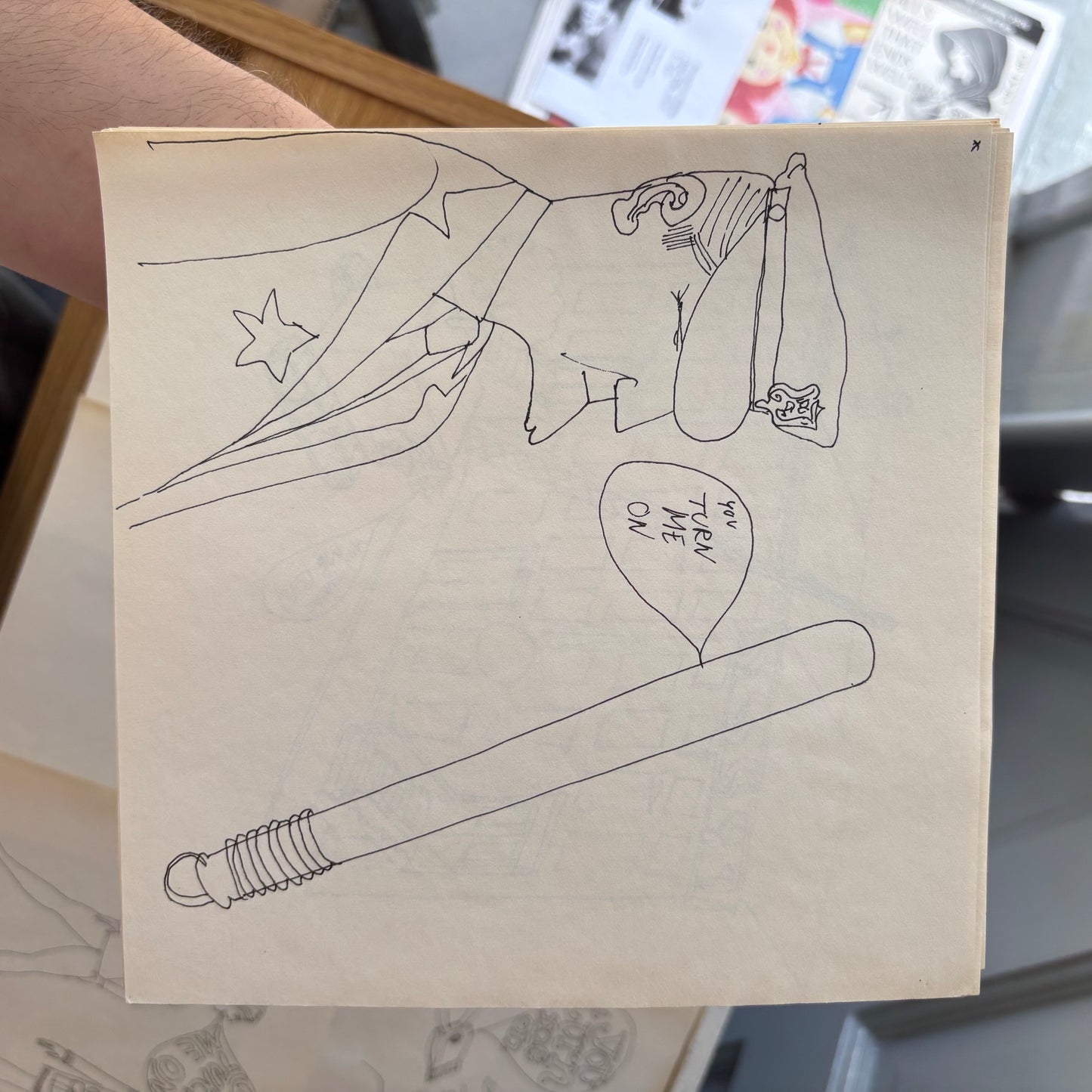 Robert Strimban - 28 Drawn Designs Using the Phrase "You Turn Me On" - ca. 1960s