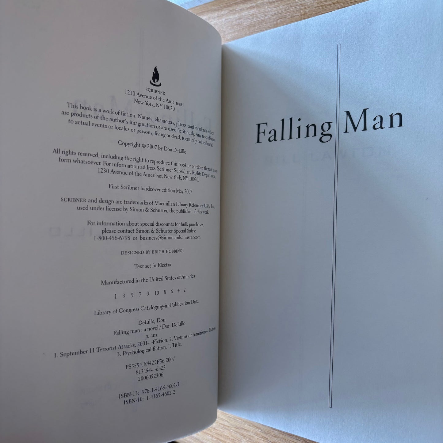 Don DeLillo - Falling Man - Signed First Edition