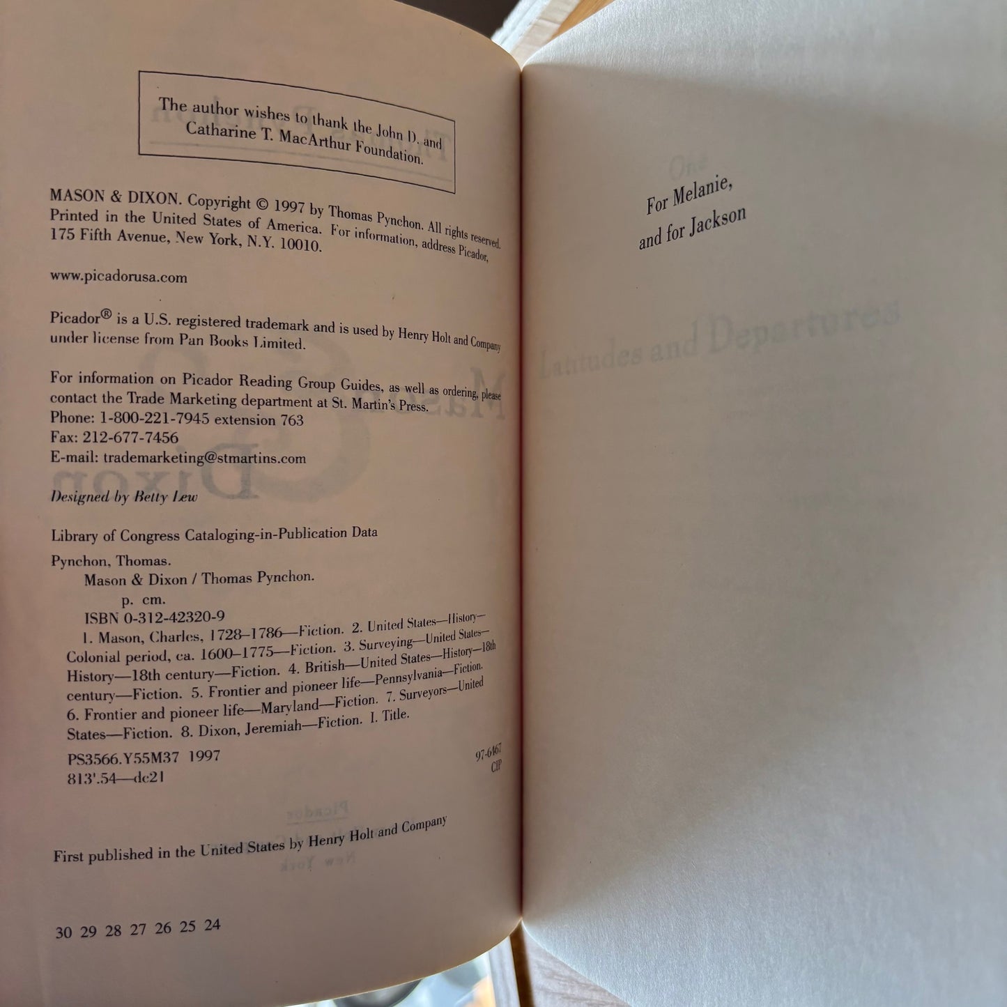 Thomas Pynchon - Mason & Dixon