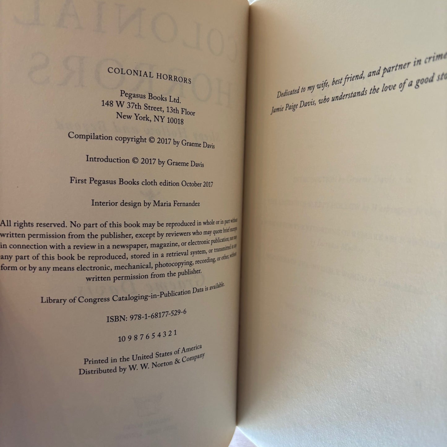 Graeme Davis, ed. - Colonial Horrors - First Edition Paperback