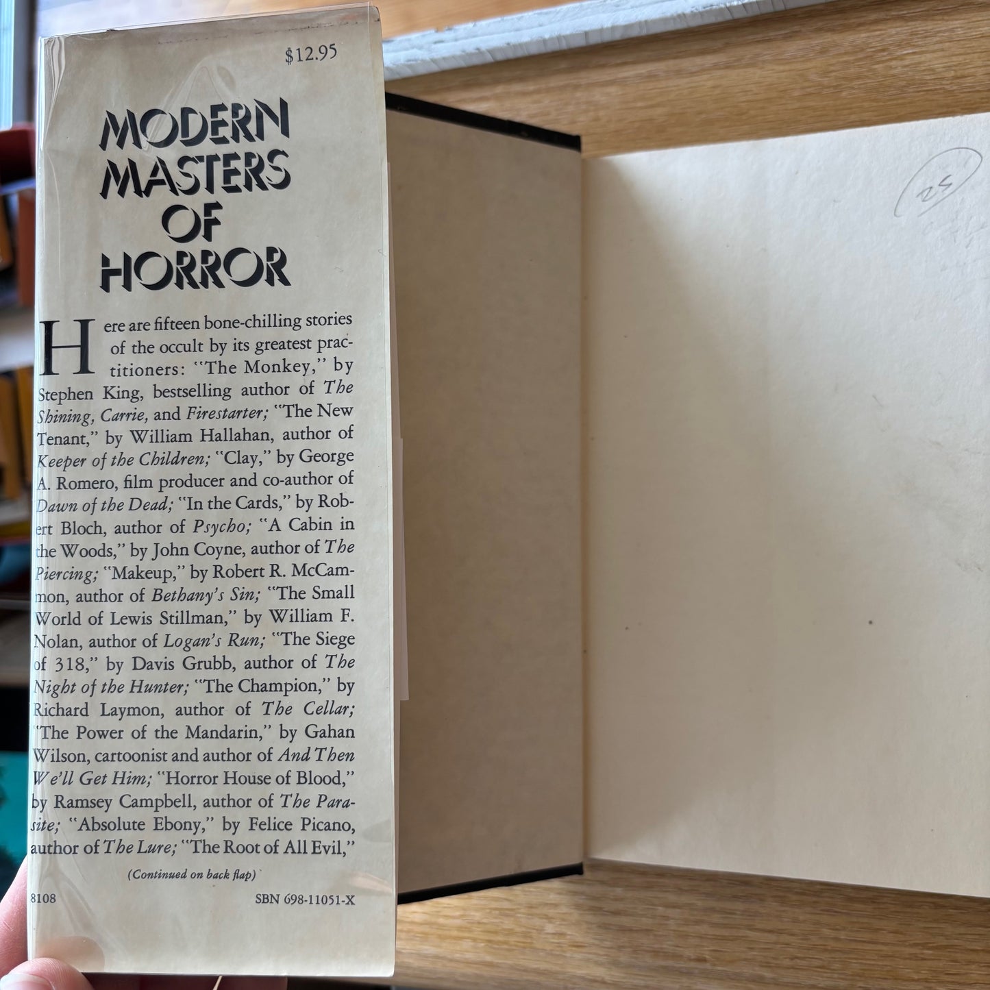 Frank Coffey, ed. - Modern Masters of Horror - First Edition