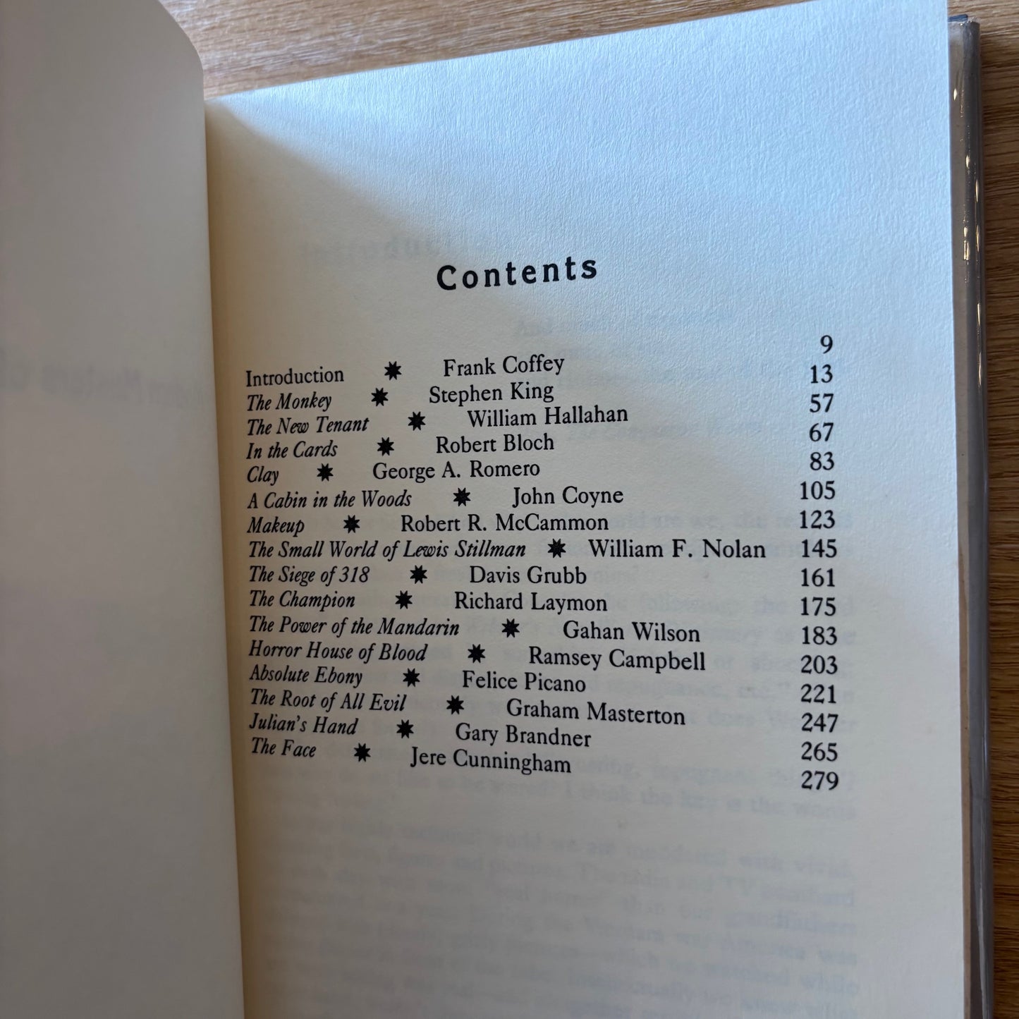 Frank Coffey, ed. - Modern Masters of Horror - First Edition