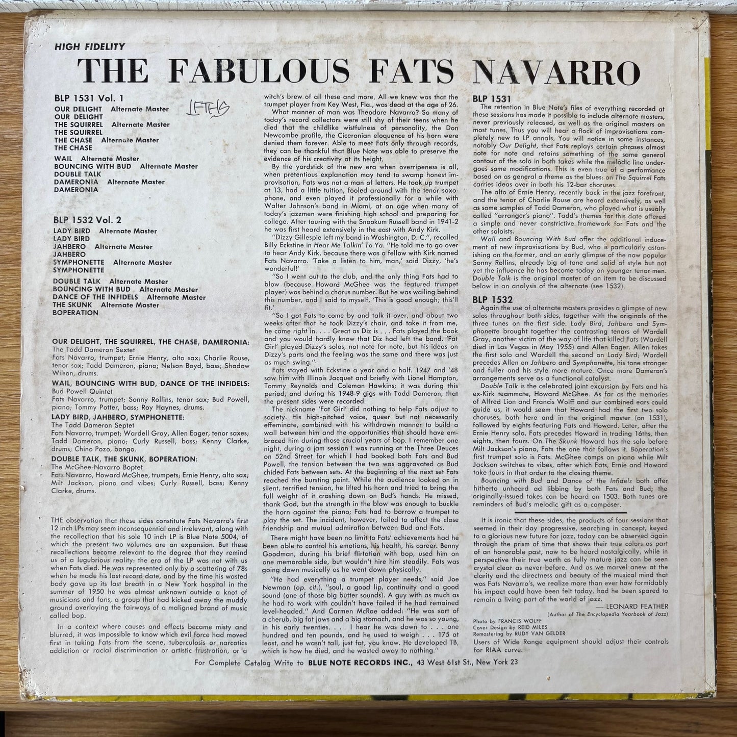Fats Navarro - The Fabulous Fats Navarro Volume 1